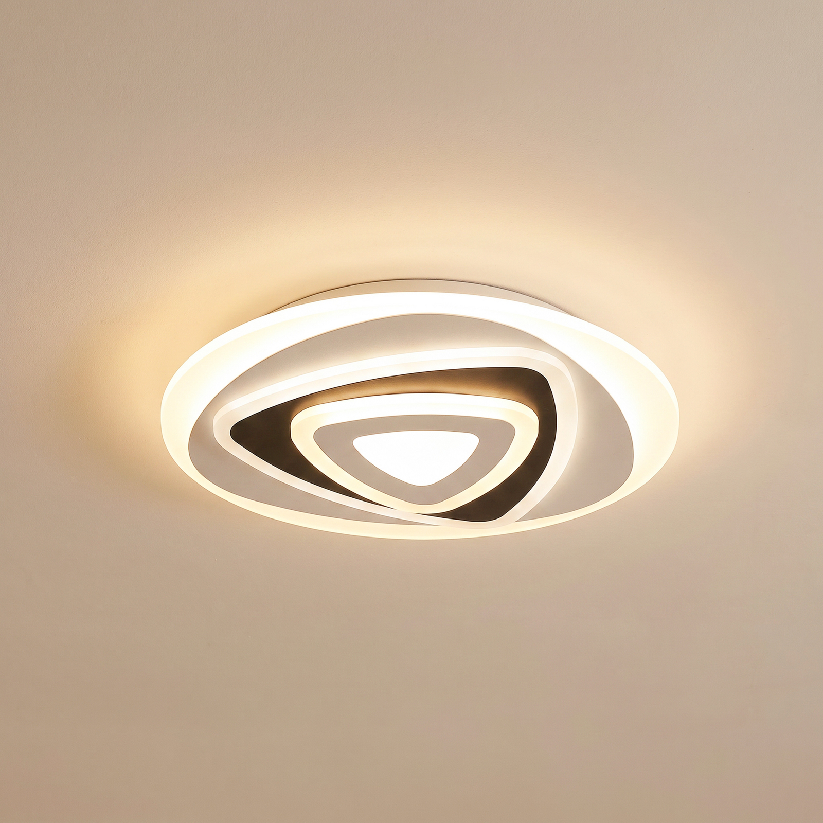 Lindby LED ceiling light Rebeka, Ø 50 cm, CCT, remote control