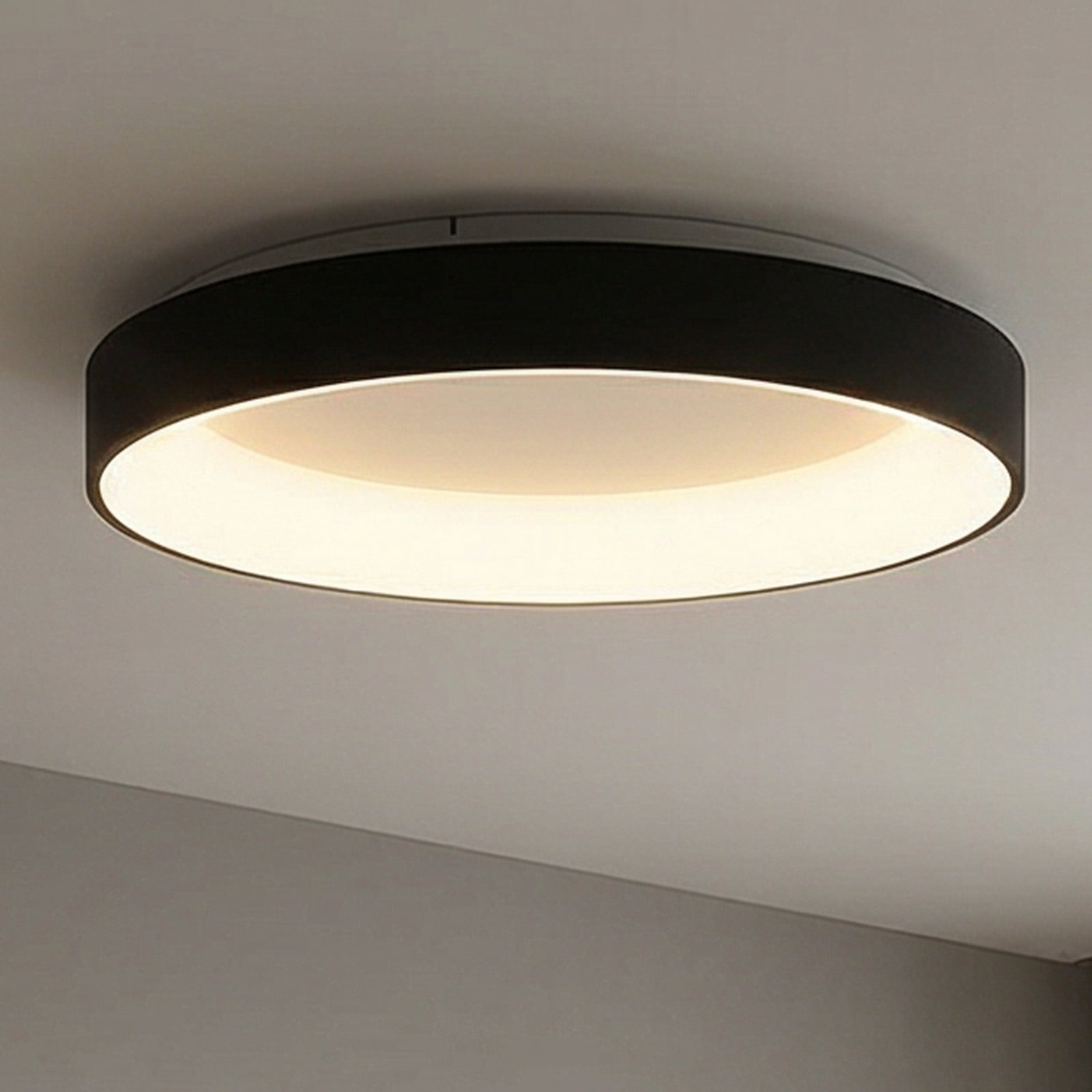 Mantra Iluminación LED stropna svjetiljka Niseko II CCT daljinski upravljač, Ø 38cm, crna - Dnevni boravak/blagovaonica - Moderan - crno - Aluminij