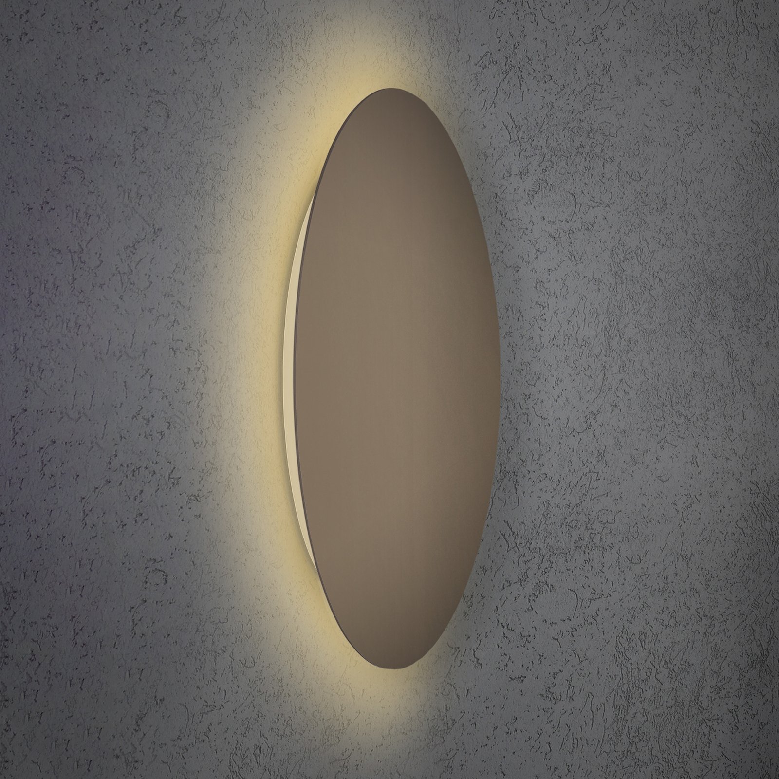 Escale Blade LED-vägglampa, brons, Ø 59 cm