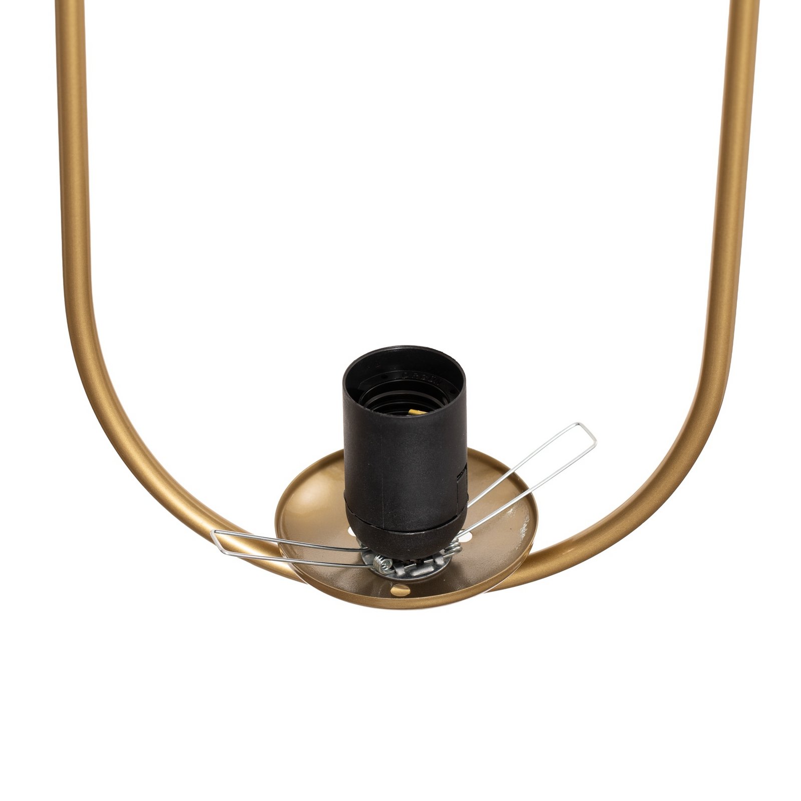 Mudoni pendant light, gold/white, glass, metal, E27 Mudoni pendant light, gold/white, glass, metal, E27