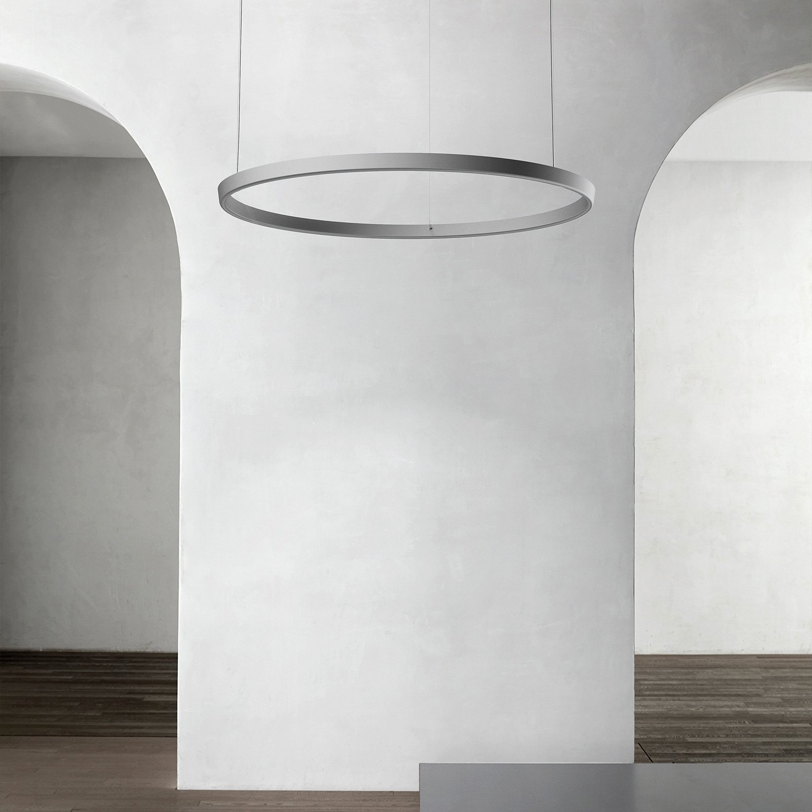 Compendium Circle Hängelampe 110 cm, alu - Luceplan Compendium Circle Hängelampe 110 cm, alu - Luceplan