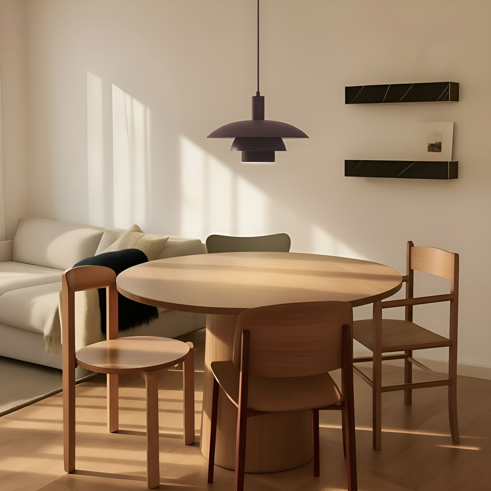 Elorri pendellampe brun - Lindby