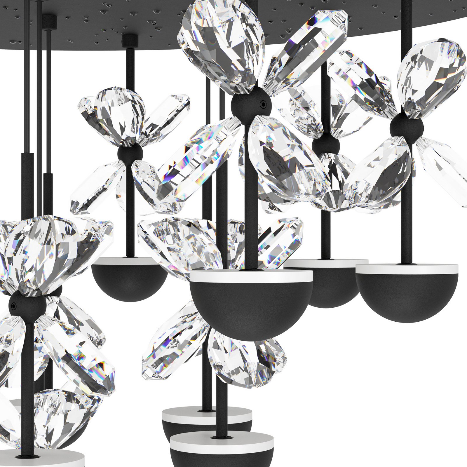 EGLO Stars Of Light LED pendant lamp Pianopoli, black, L. 87 cm