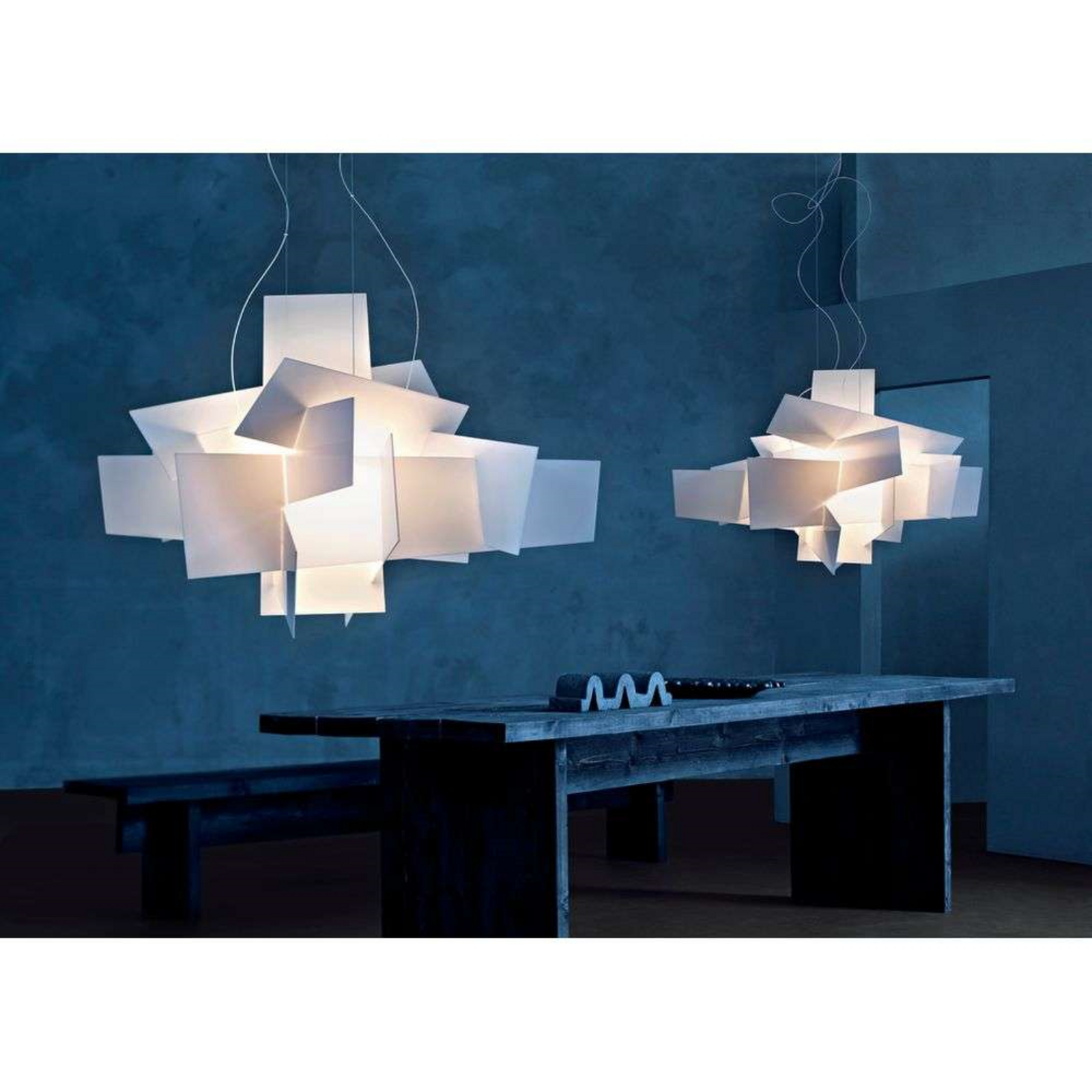 Big Bang LED Large Lustră Pendul Dimmable White - Foscarini