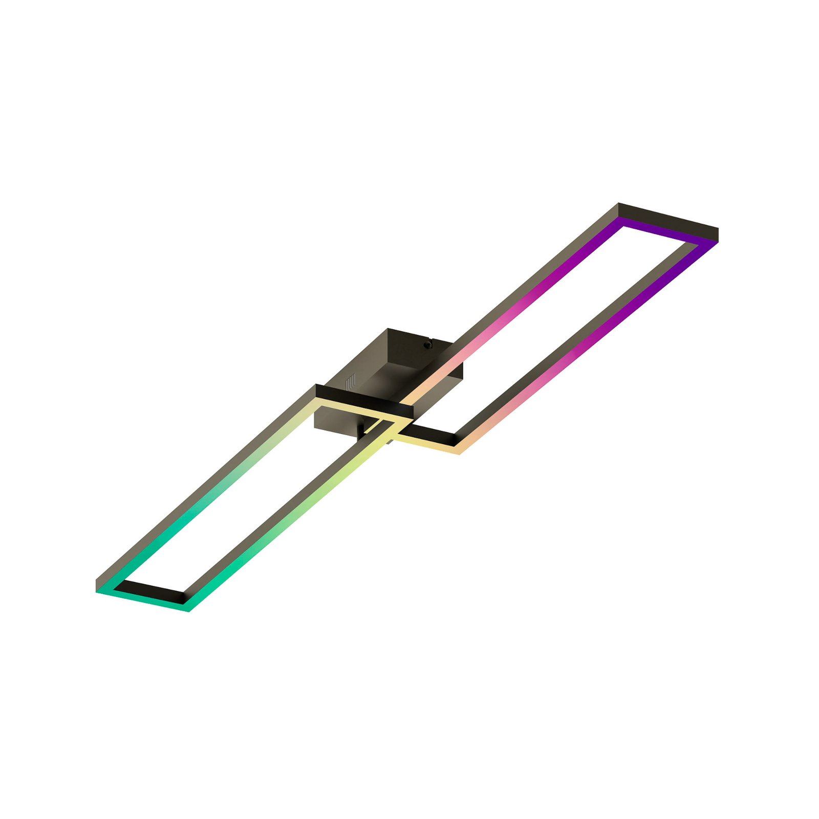 Müller Licht tint LED ceiling light Ciso, RGB, CCT, black