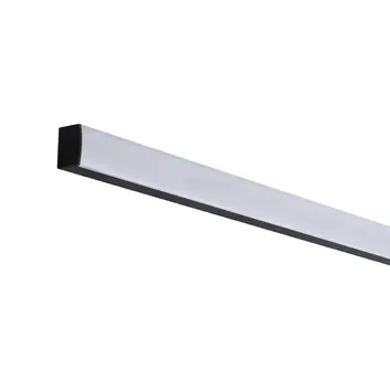 Paulmann Square Profil, schwarz, Diffusor weiß, 1m | LED-Stripes