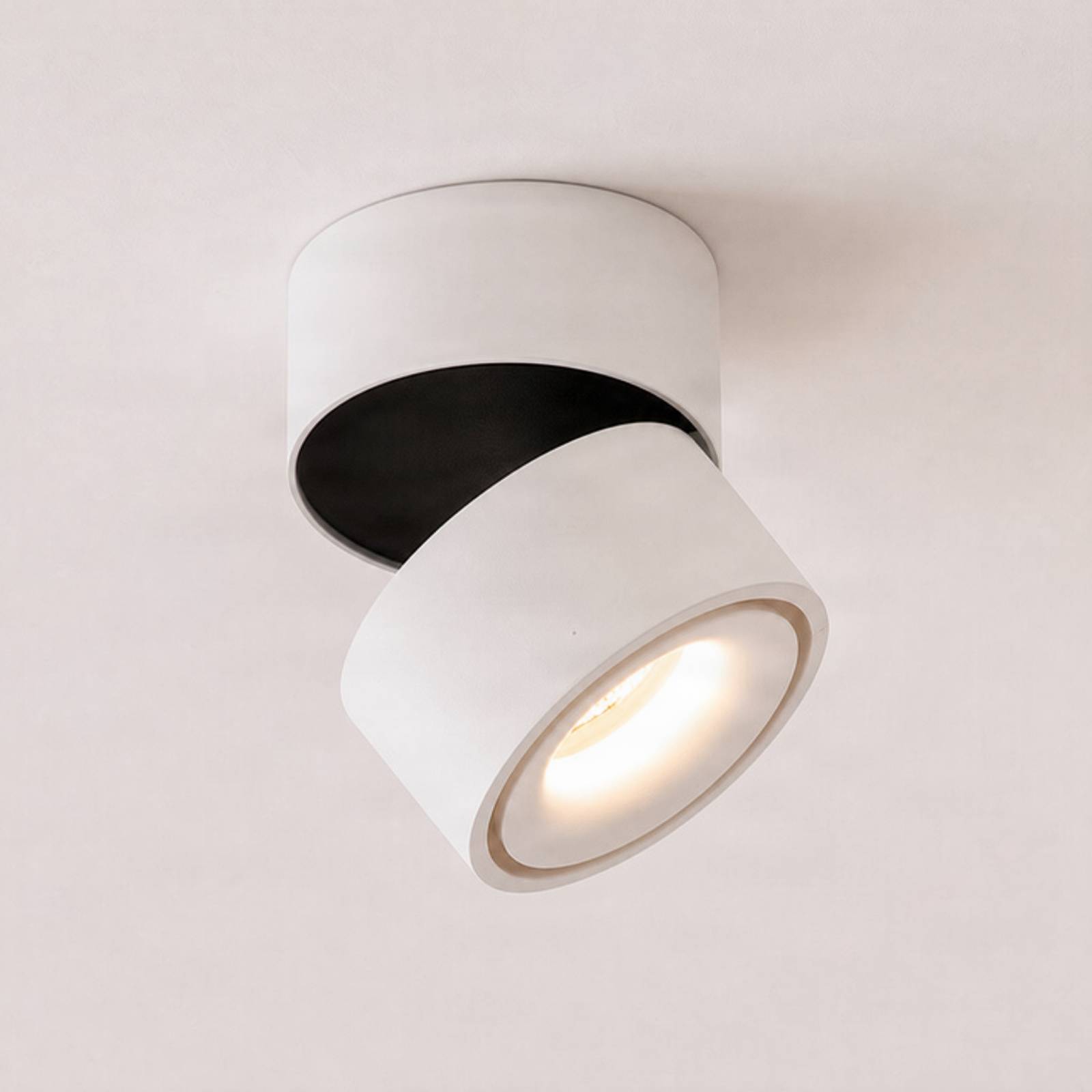 BRUMBERG Spot pour plafond LED Circle Maxi, Ø 10 cm, blanc