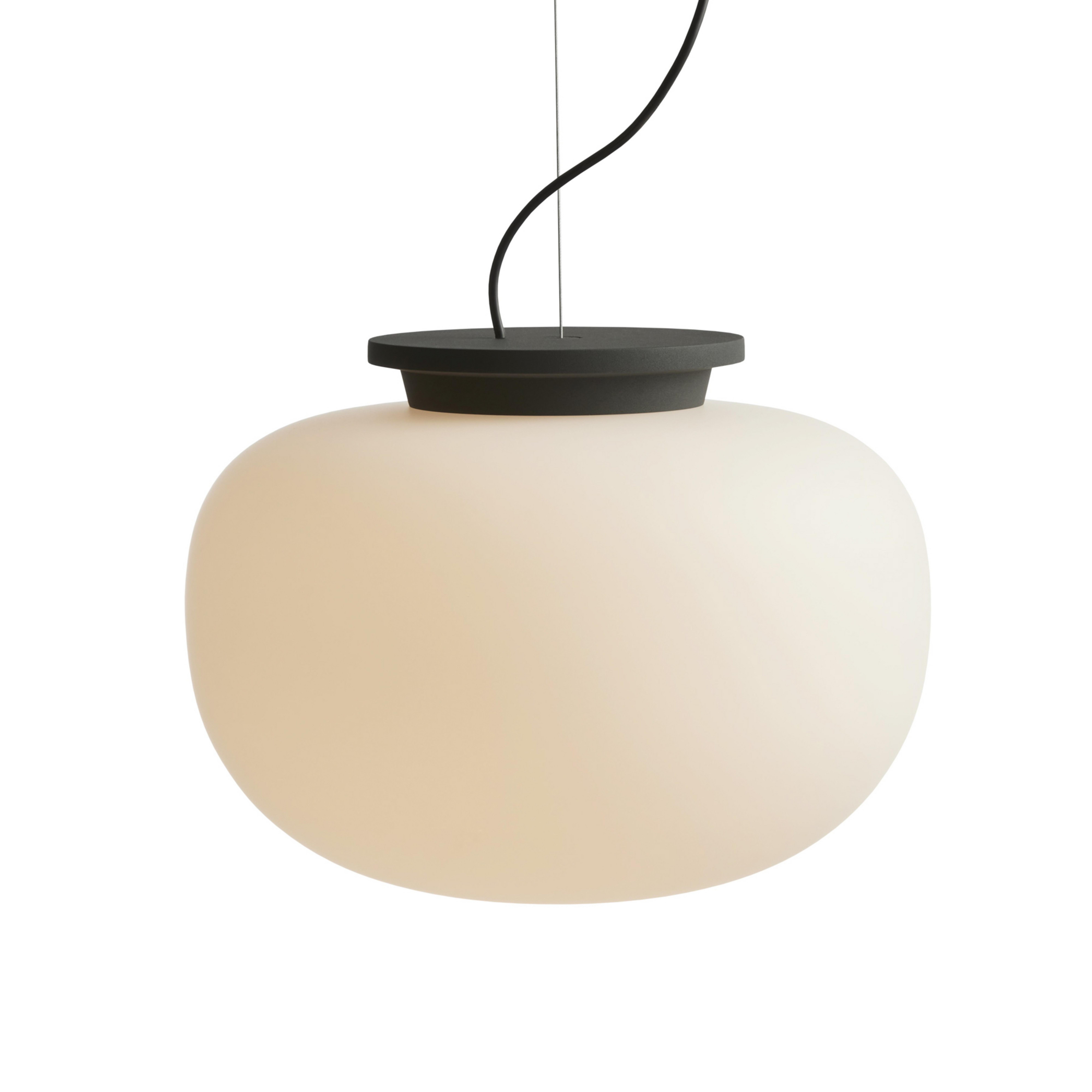 Suspension Supernate Ø38 Opal White/Black - FRANDSEN