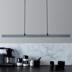 LED hanglamp Fold, dimbaar, betonkleur