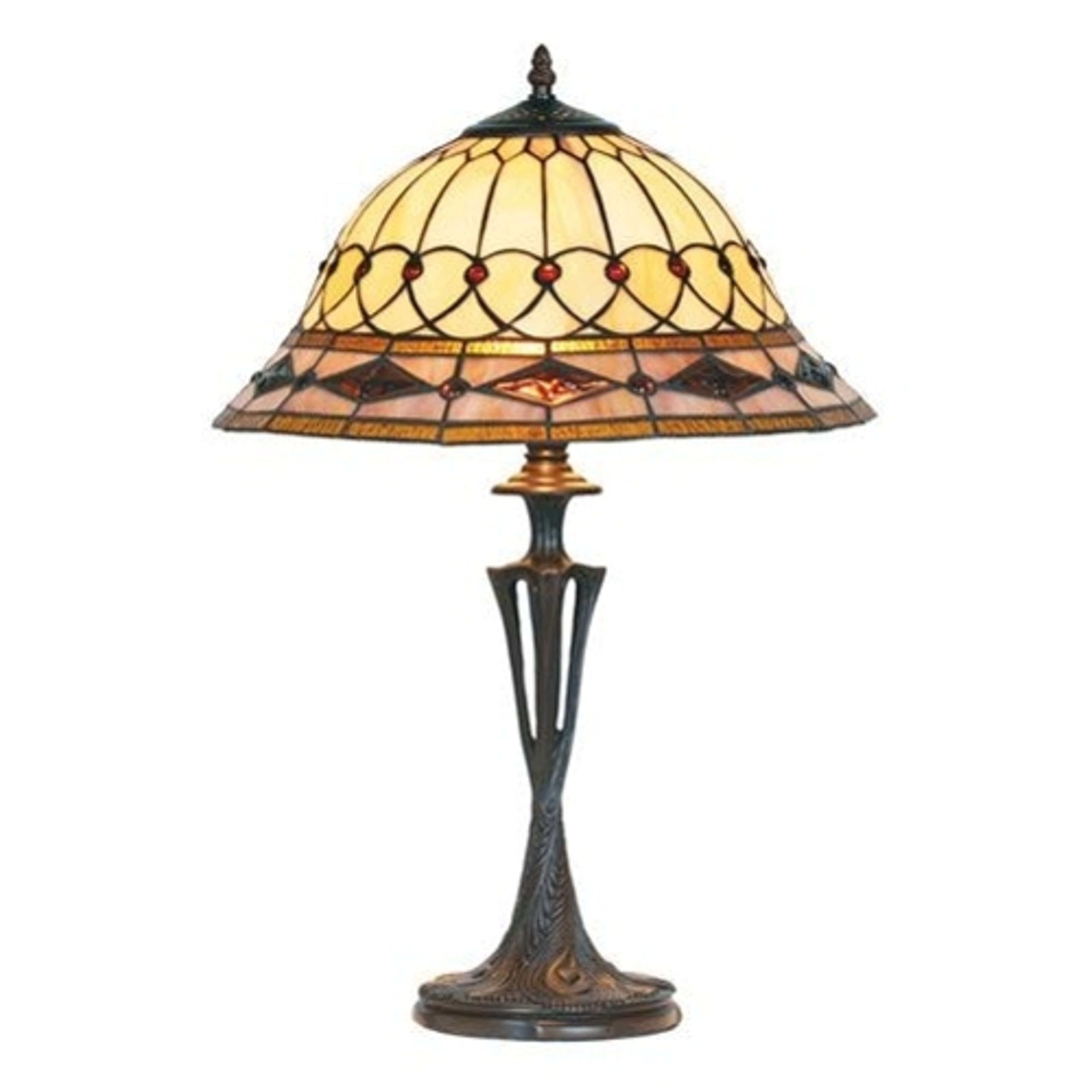 Lampa stołowa Kassandra w stylu Tiffany, 59 cm