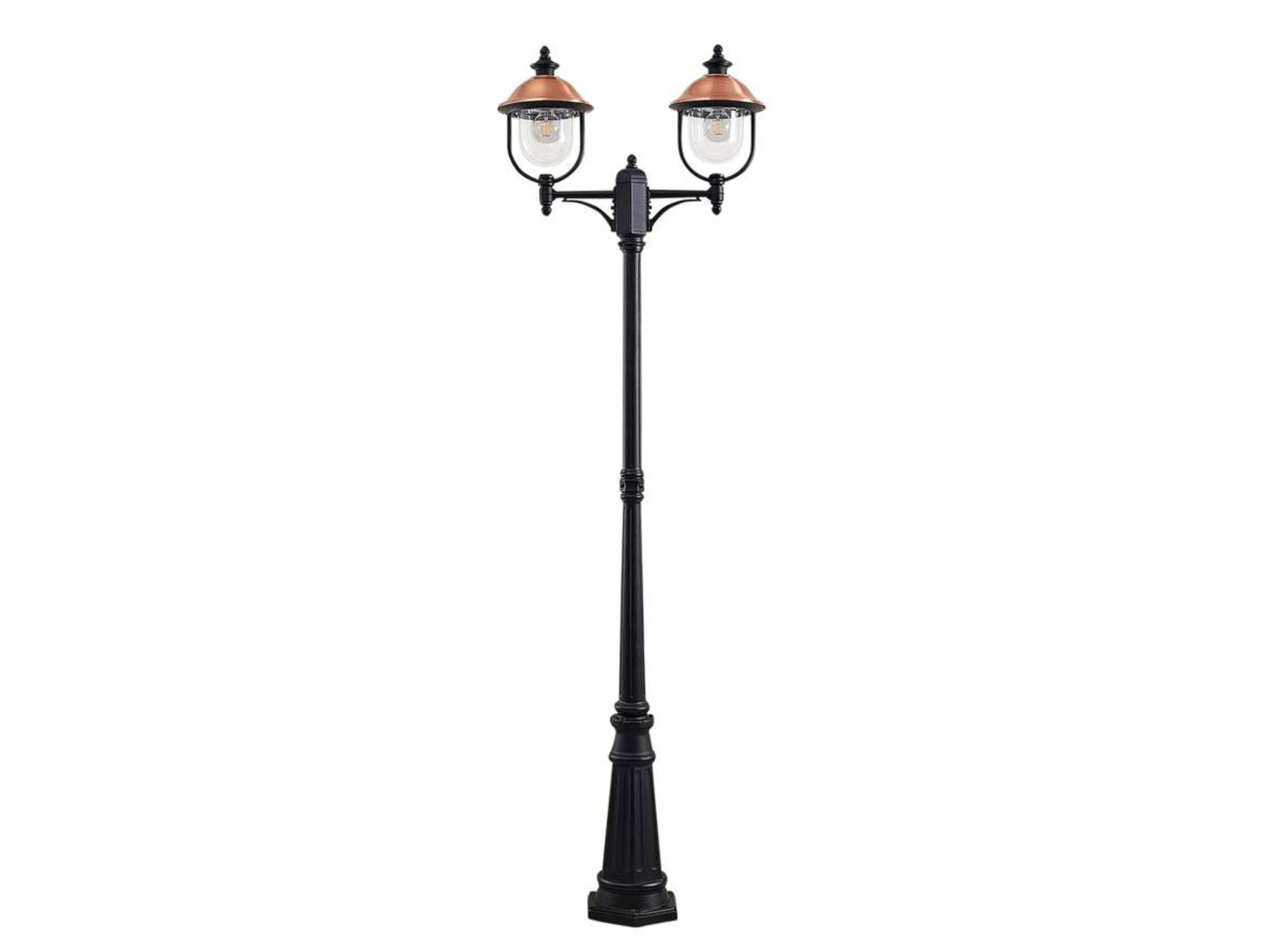 Clint 2 Park Lamp Black/Copper - Lindby