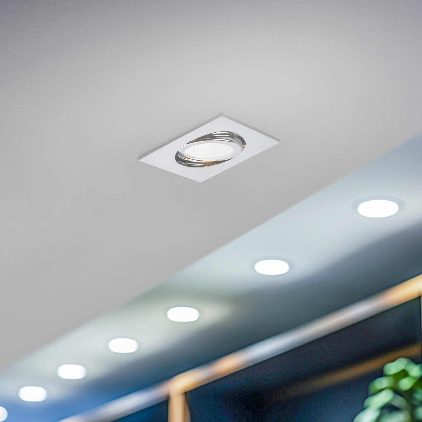 BRUMBERG LED-Einbaustrahler IP65 eckig schaltbar