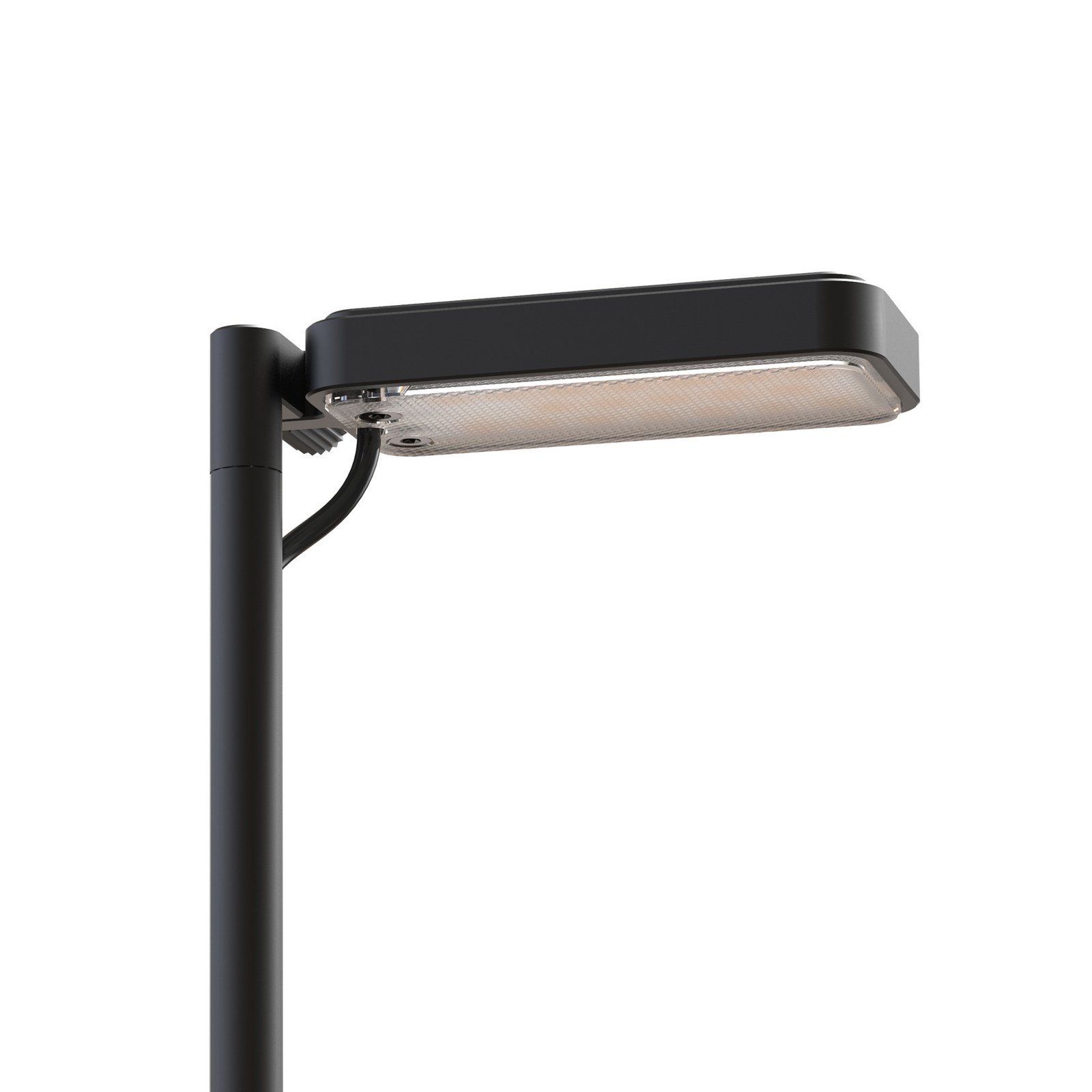 Luceplan LED-Wegelampe Flia, 180cm hoch, schwarz, Kunststoff