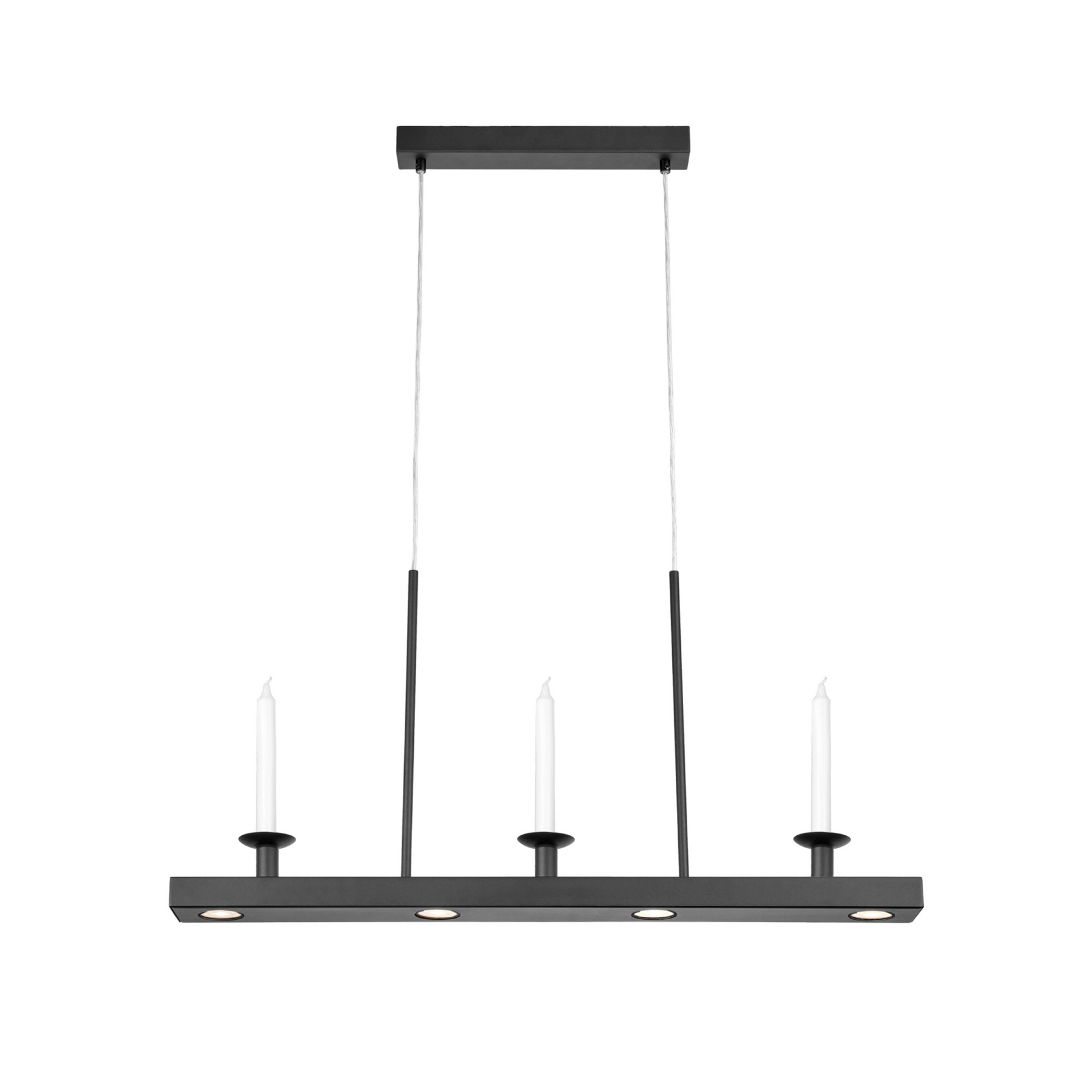 Dining LED-riippuvalaisin, musta, pituus 82 cm, rauta, himmennettävä - Markslöjd