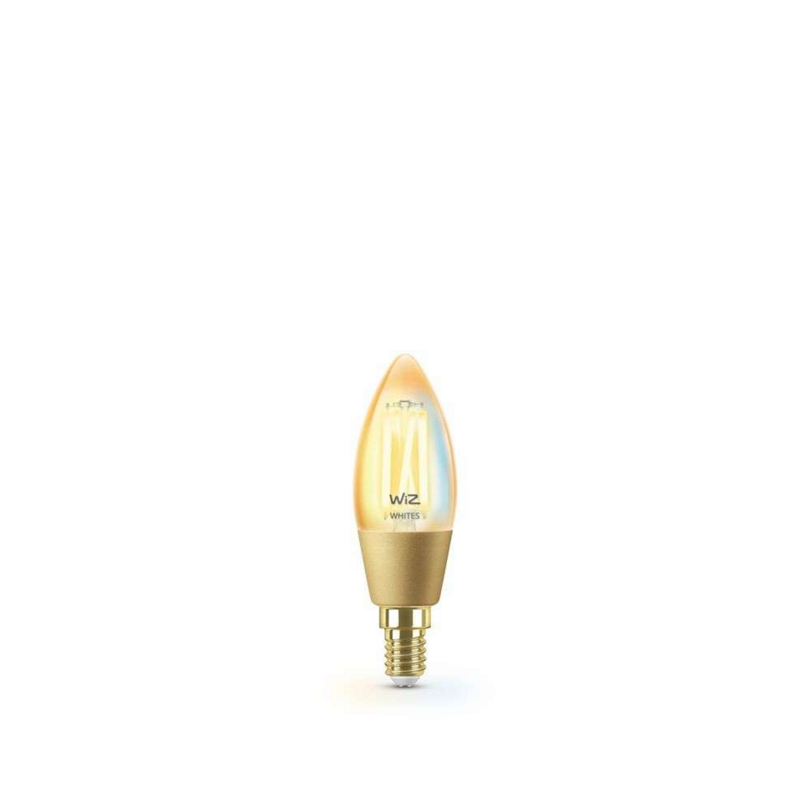 Bec Smart TW Amb. 4,9W 370lm 2000-5000K Lumânare Gold E14- WiZ