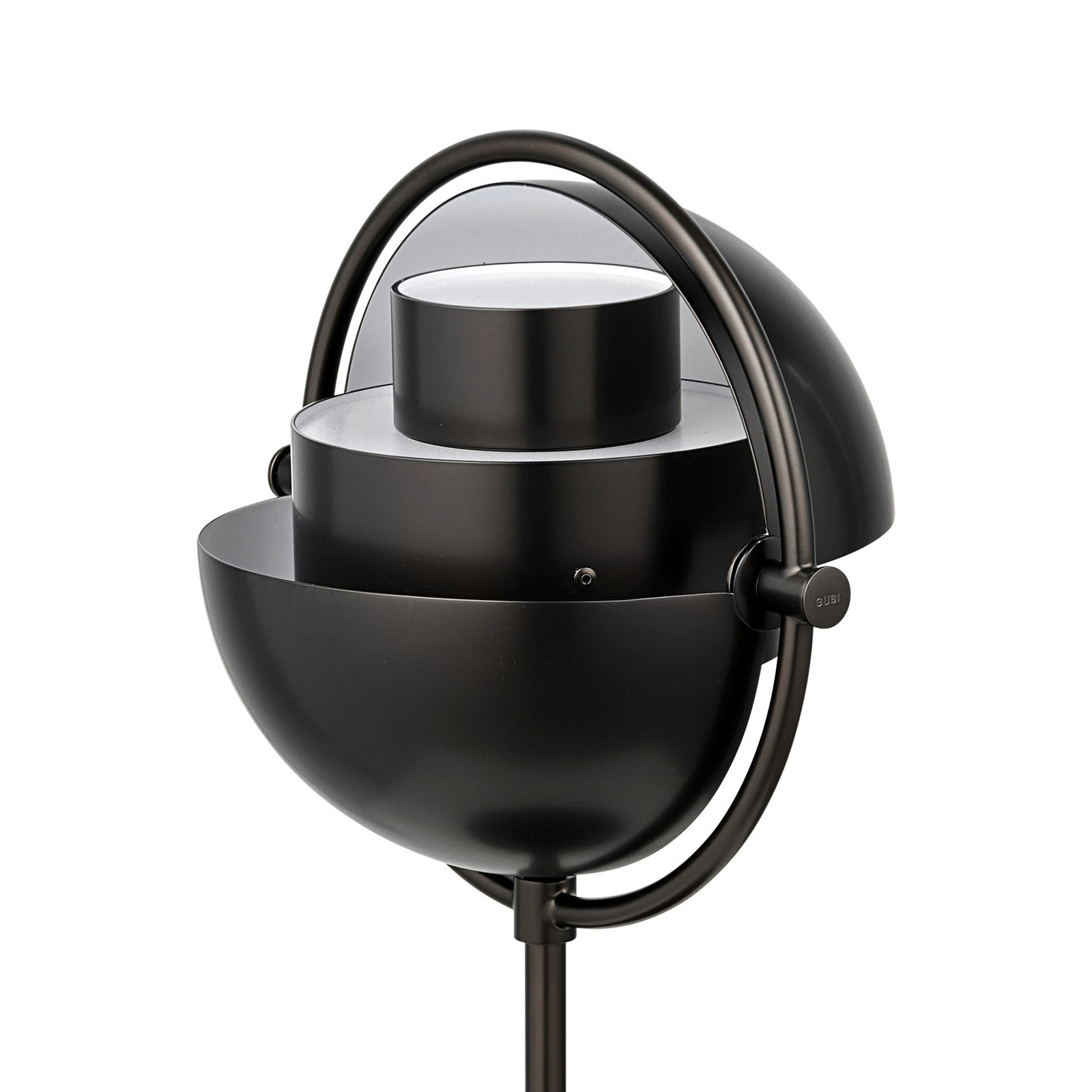 Gubi Multi-Lite stolna lampa na baterije, crna, čelik, visina 30 cm