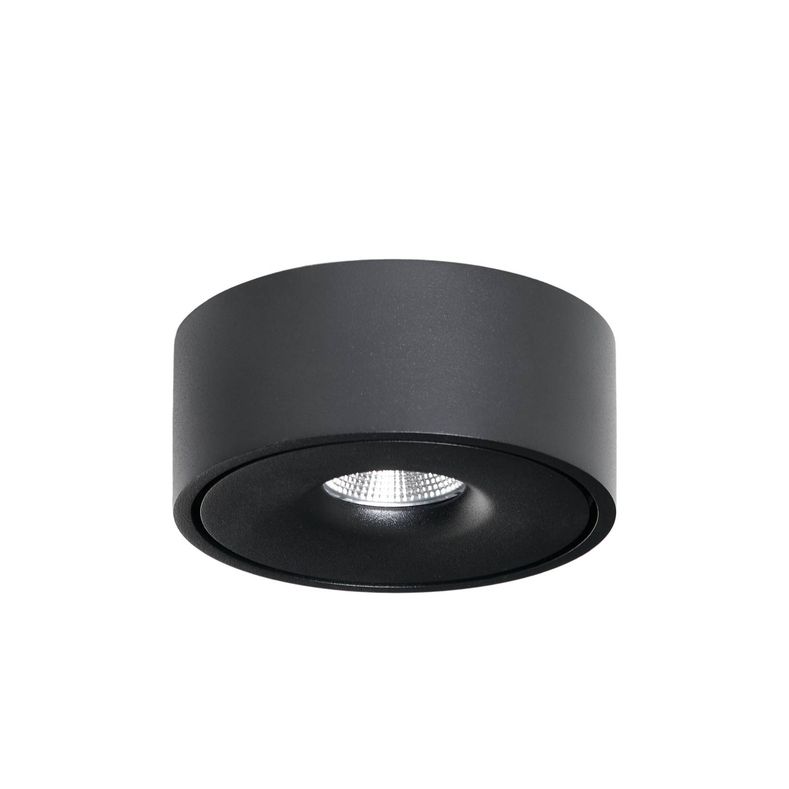 Arcchio LED-Deckenlampe Rotari, Ø 12 cm, up & down, schwarz günstig online kaufen