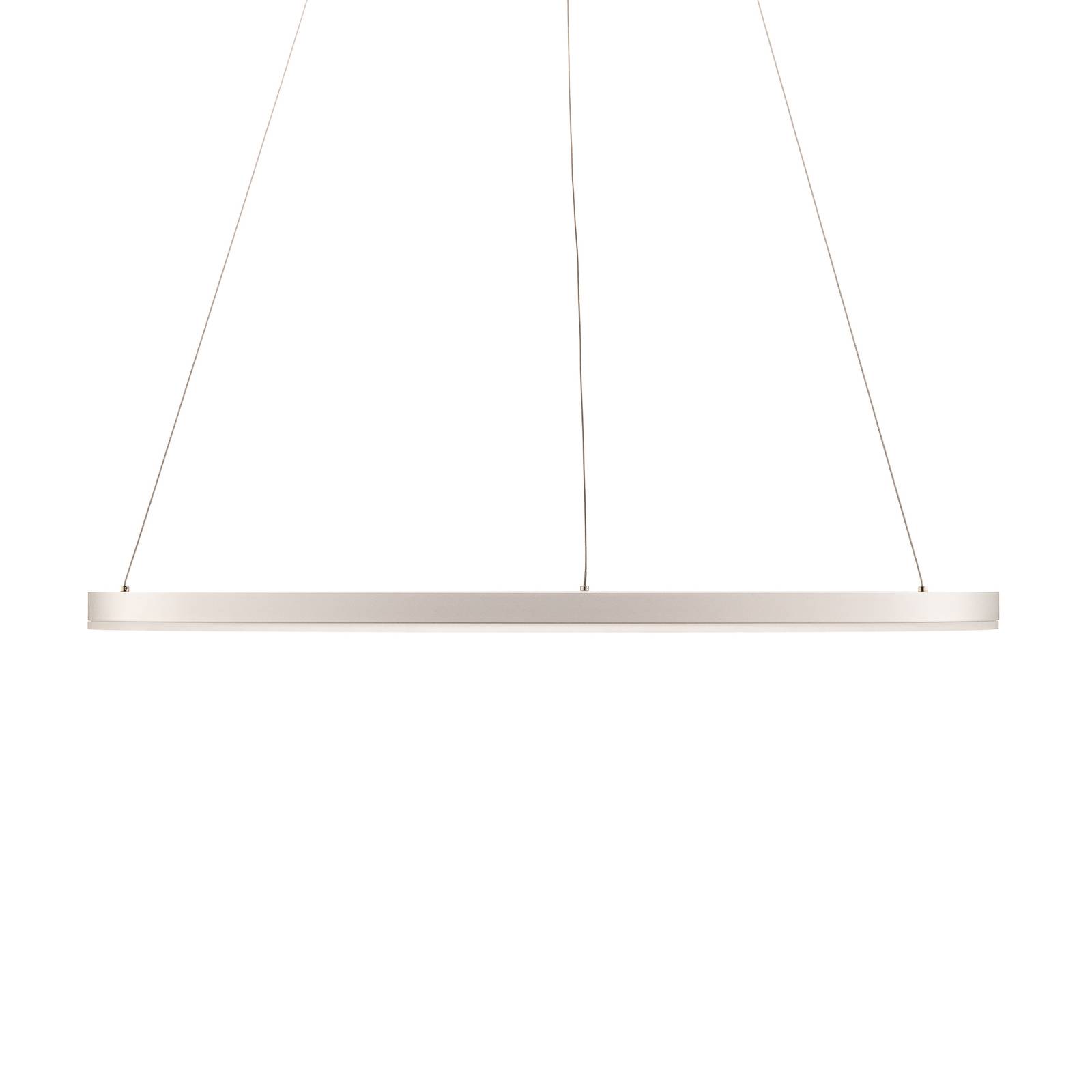 Lampa wisząca Arcchio LED Albiona, biała, 1 pierścień, Ø 80 cm