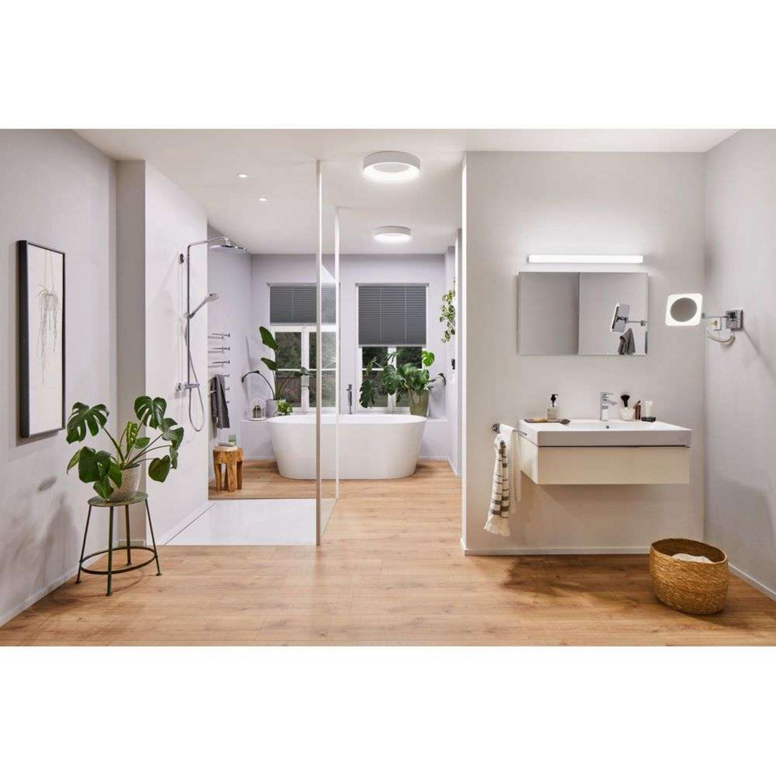 Jora LED Vanity Fali Lámpa IP44 Króm/Fehér/Mirror - Paulmann