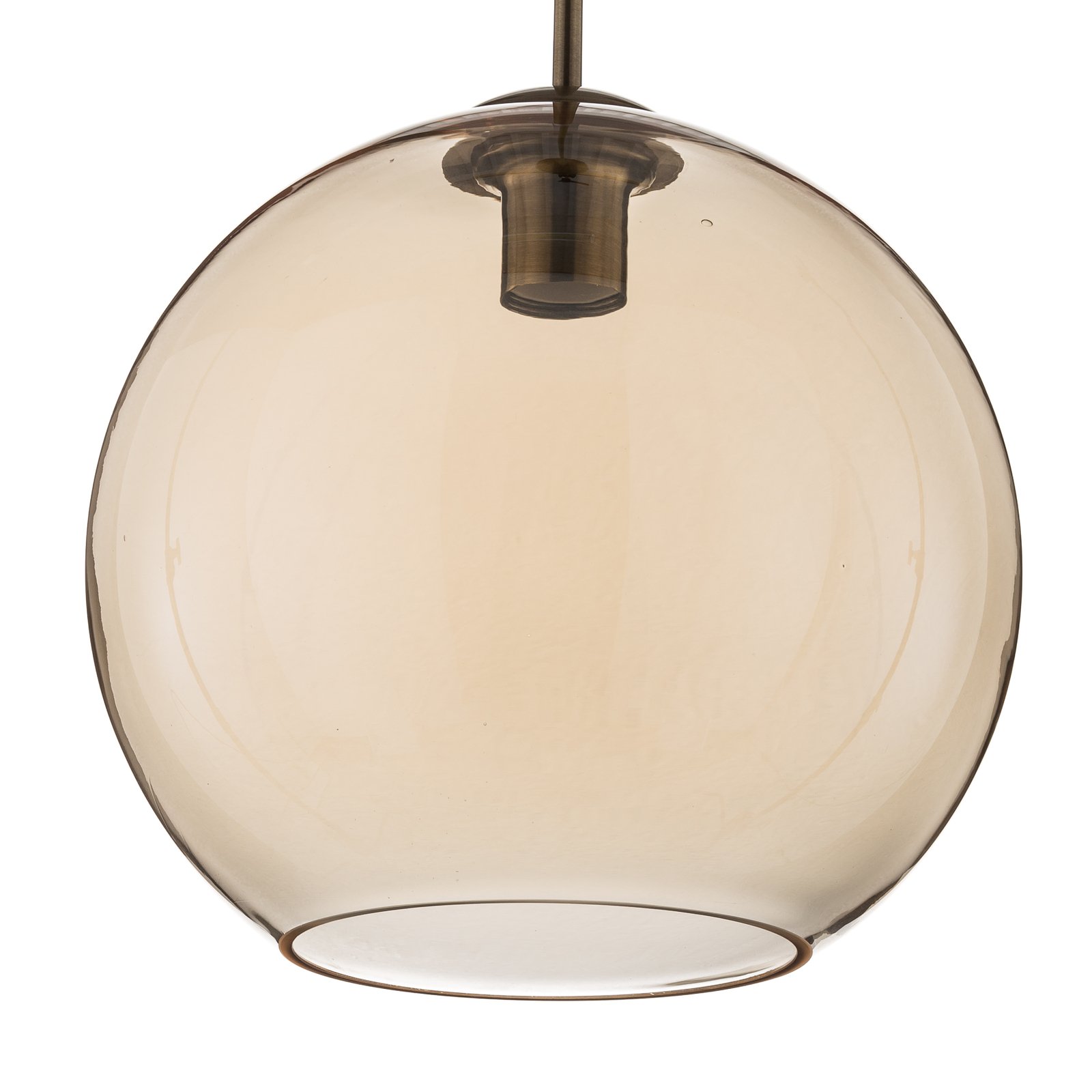 Závesná lampa Balls jantárová sklenená guľa 30cm