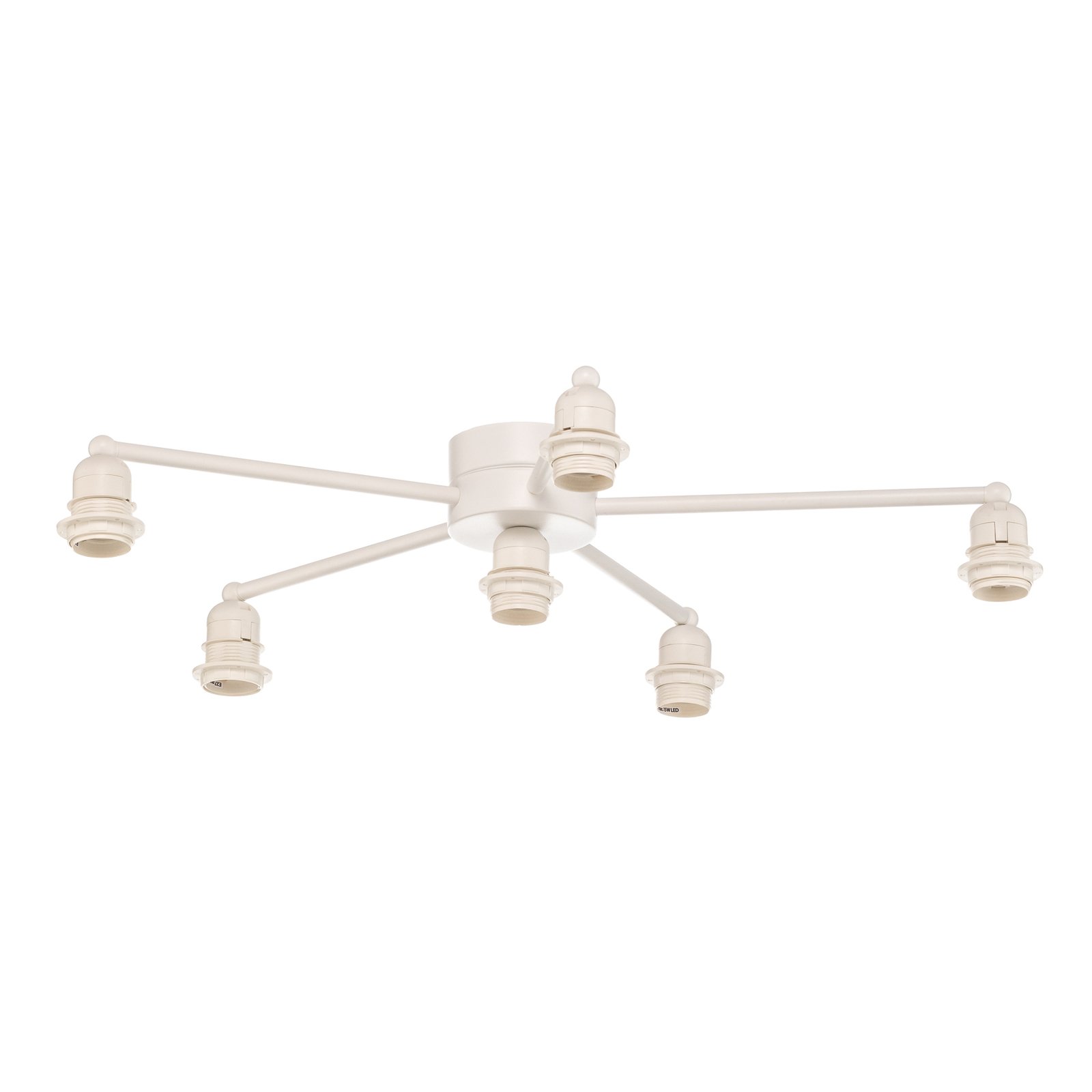 Lodge 6 Plafondlamp Zwart/Goud - Euluna