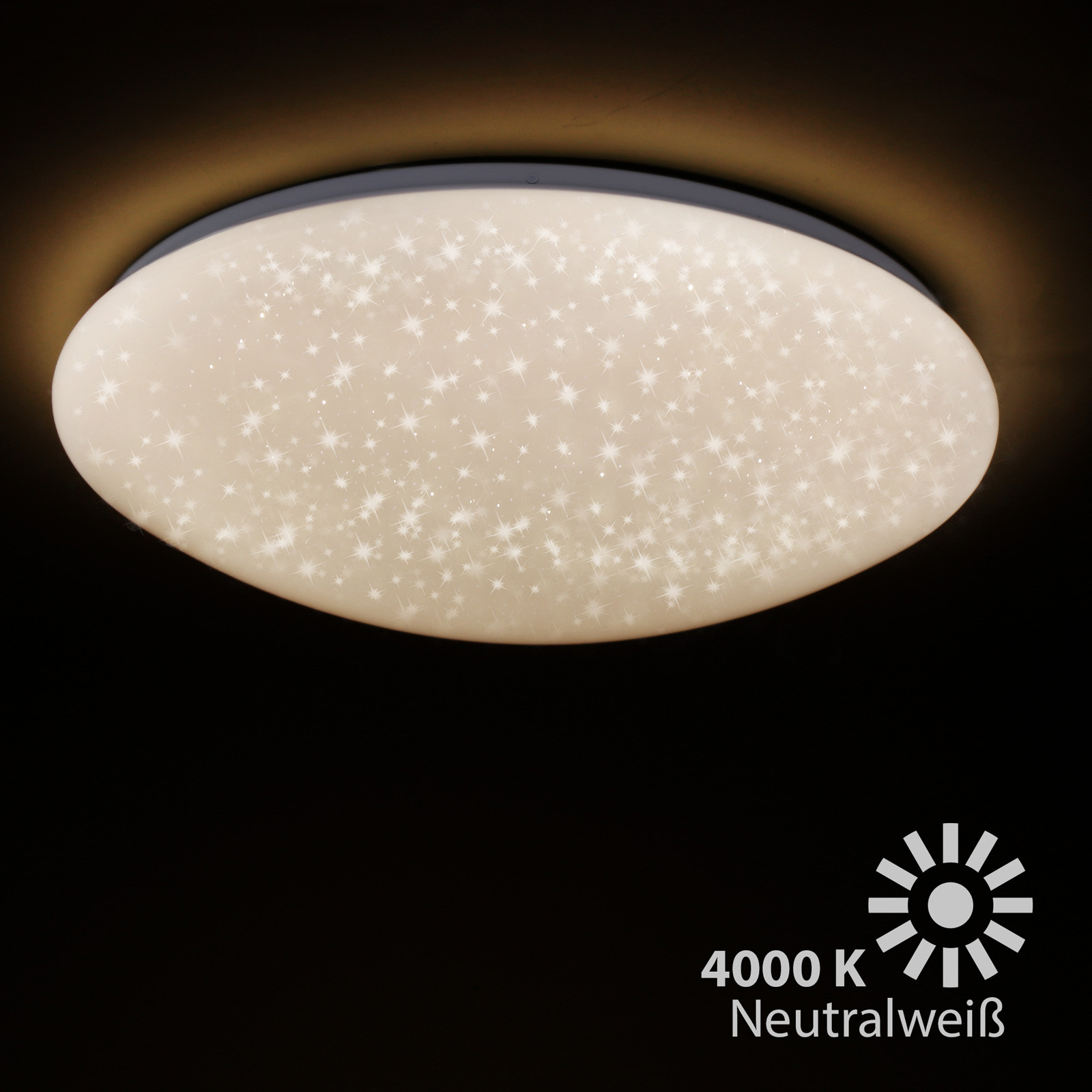 Briloner Plafonieră cu LED Vipe cu efect de cer înstelat 49 cm - Camera de zi / sufragerie - modern - alb - Plastic