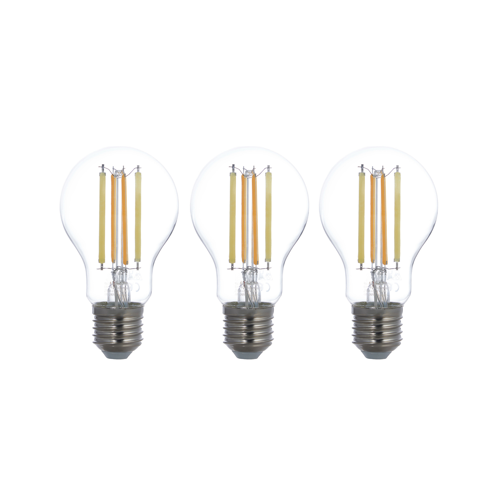 LUUMR Smart LED, E27, 7W, ZigBee, Tuya, Philips Hue, 3er-Set