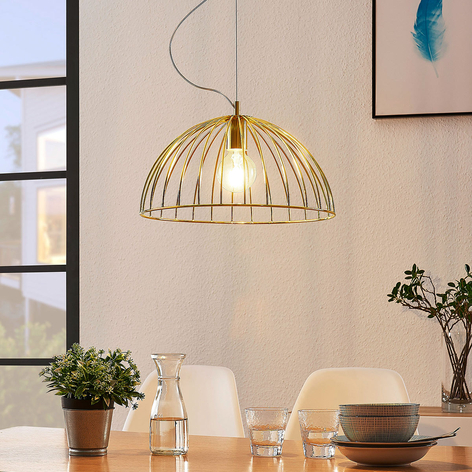 Lampada a sospensione a gabbia Deria a 1 luce