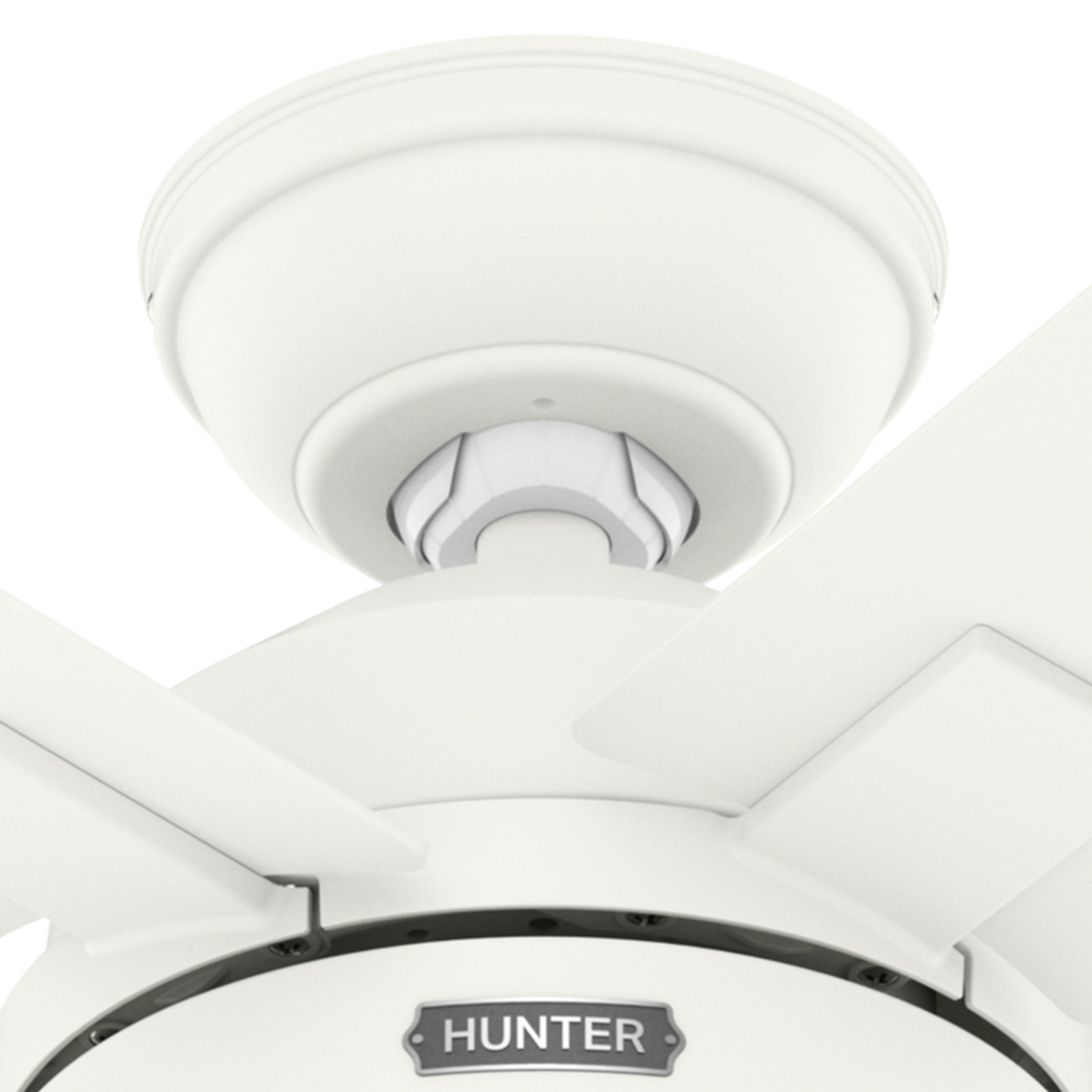Hunter Zeal -kattotuuletin AC lamppu E27 valkoinen