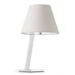 Przepiękna w formie lampa stołowa MOMA biała
