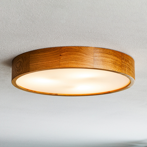Taklampe Kerio, Ø 47 cm, mørk eik