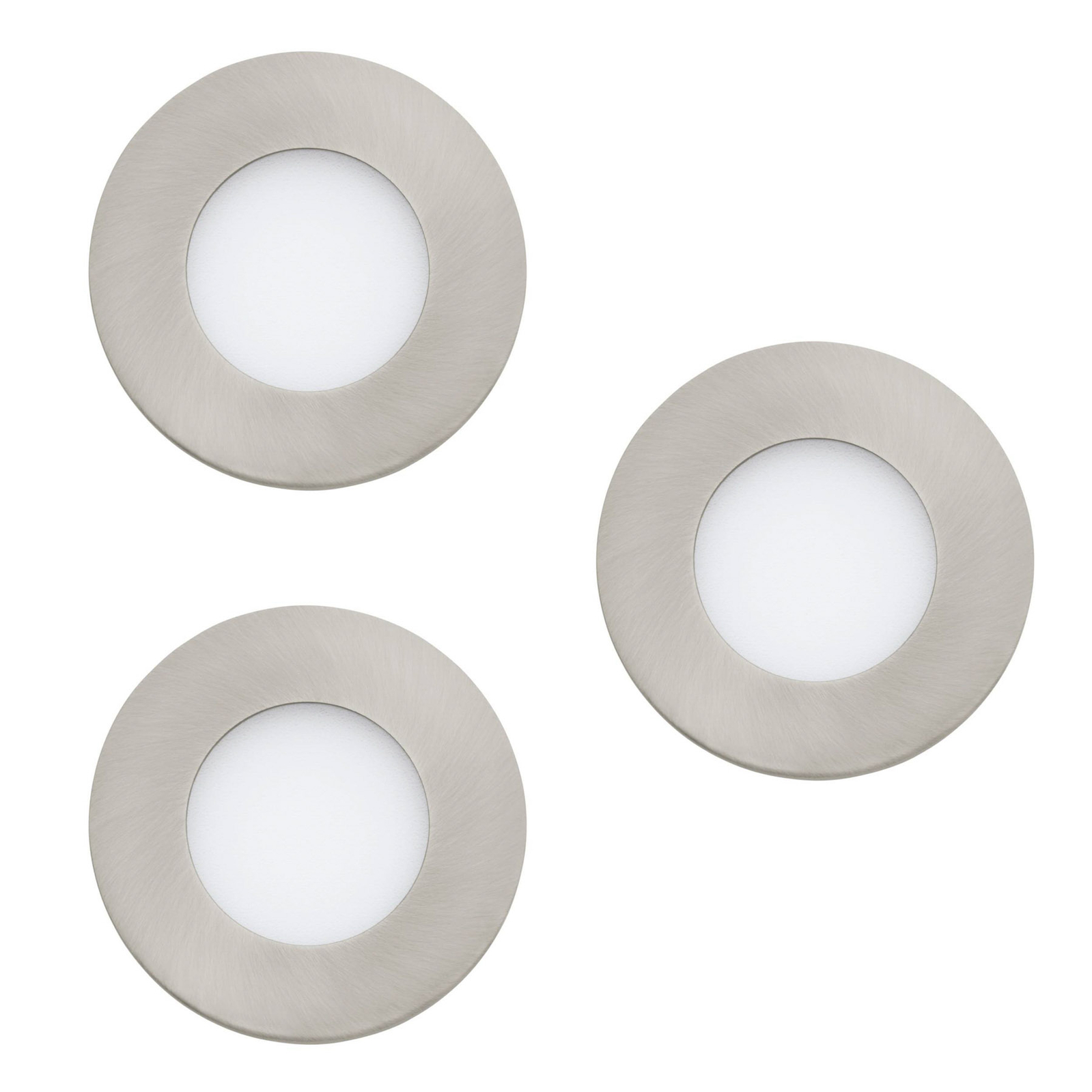 EGLO connect Fueva-C LED-Einbauspot 8,6cm, 3er Set