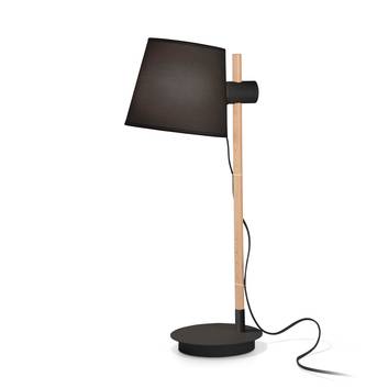 Ideal Lux Axel lampe à poser bois, noir/naturel