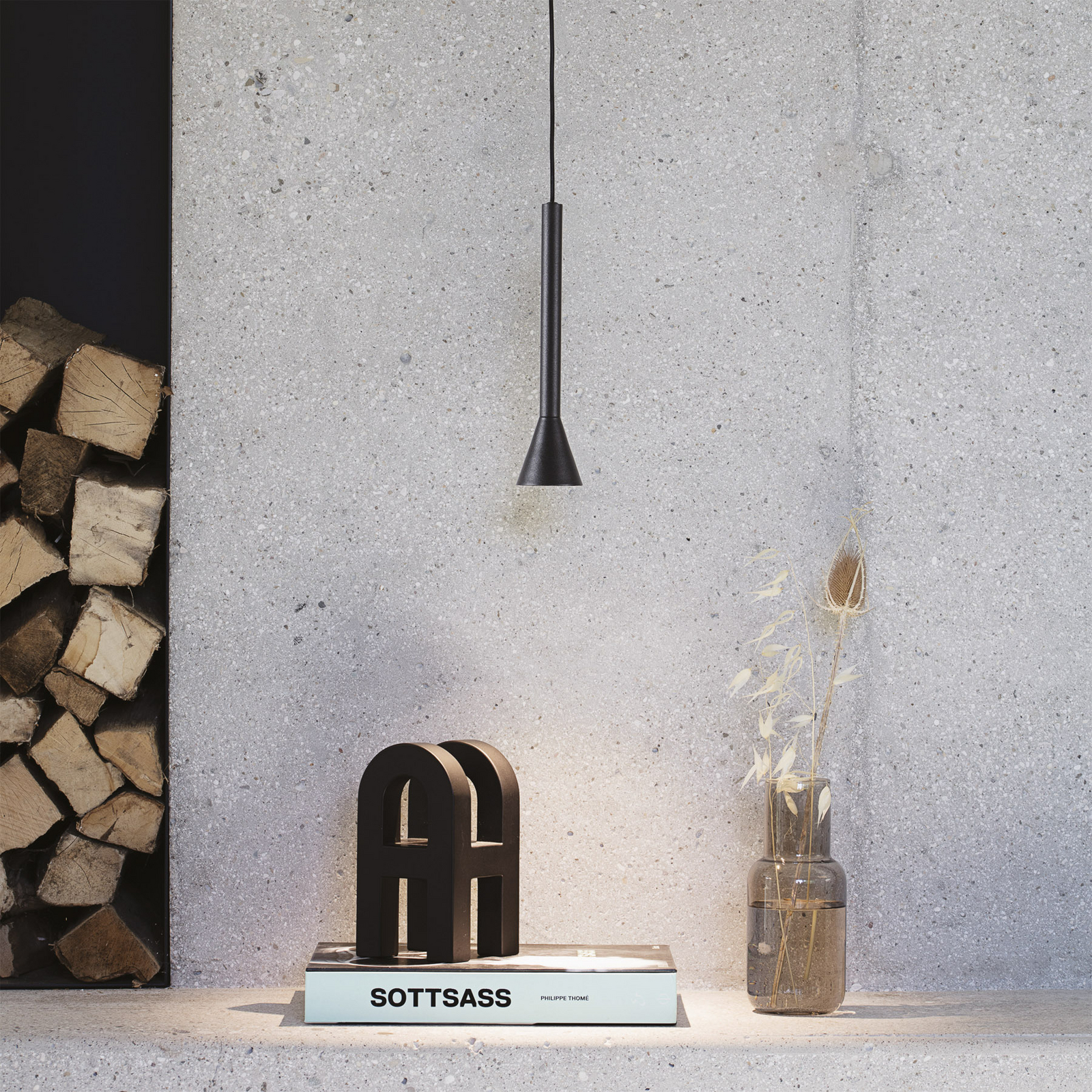 IDEAL LUX Diesis LED hanging light, black, Ø 6 cm, metal IDEAL LUX Diesis LED hanging light, black, Ø 6 cm, metal