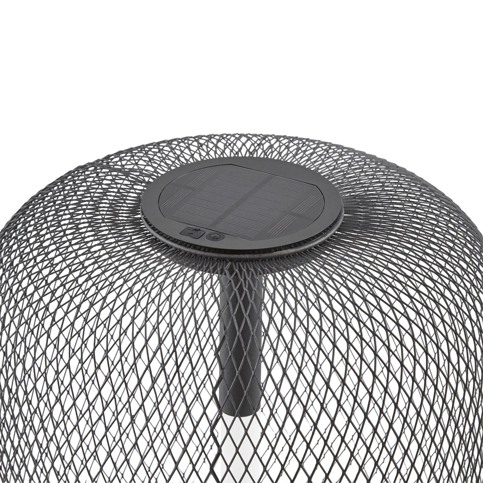 Lucande LED-solcellelampe med jordspyd, Faylen, svart, IP65