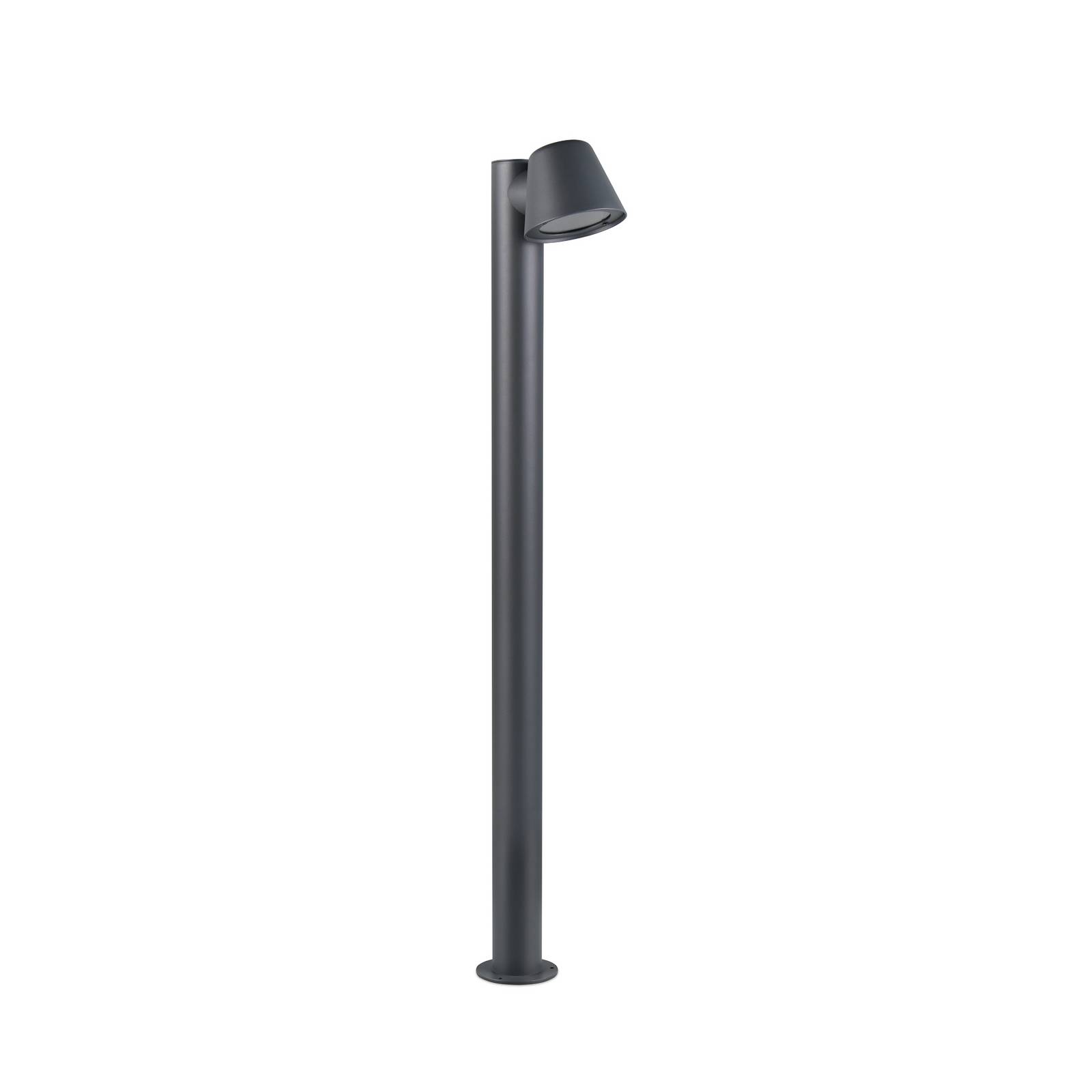 Wegelampe Beni, schwarz matt, Höhe 100 cm, Metall
