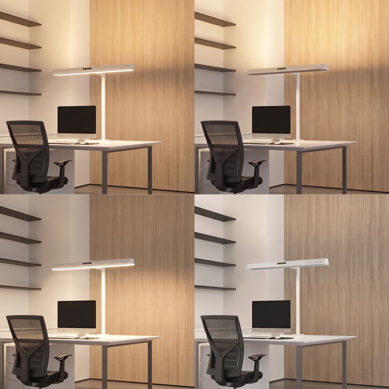 Candeeiro com clipe LED Shax, branca, regulável, 4 000 K, com sensor - Arcchio