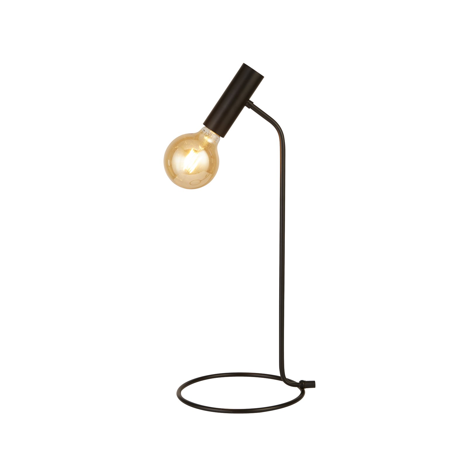 Lampe à poser Dulwich, intensité variable, noir, métal, 57 cm, E27