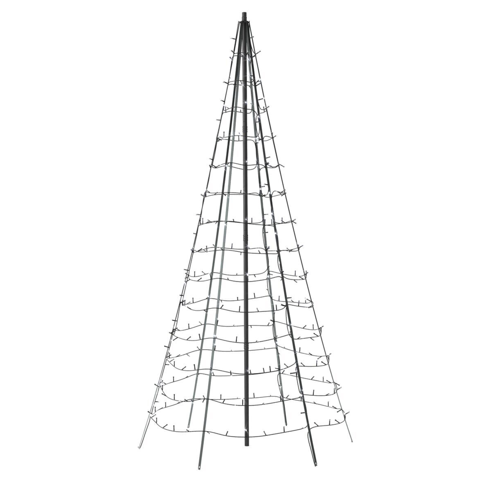 Twinkly Light Tree for outdoors RGBW, height 200cm