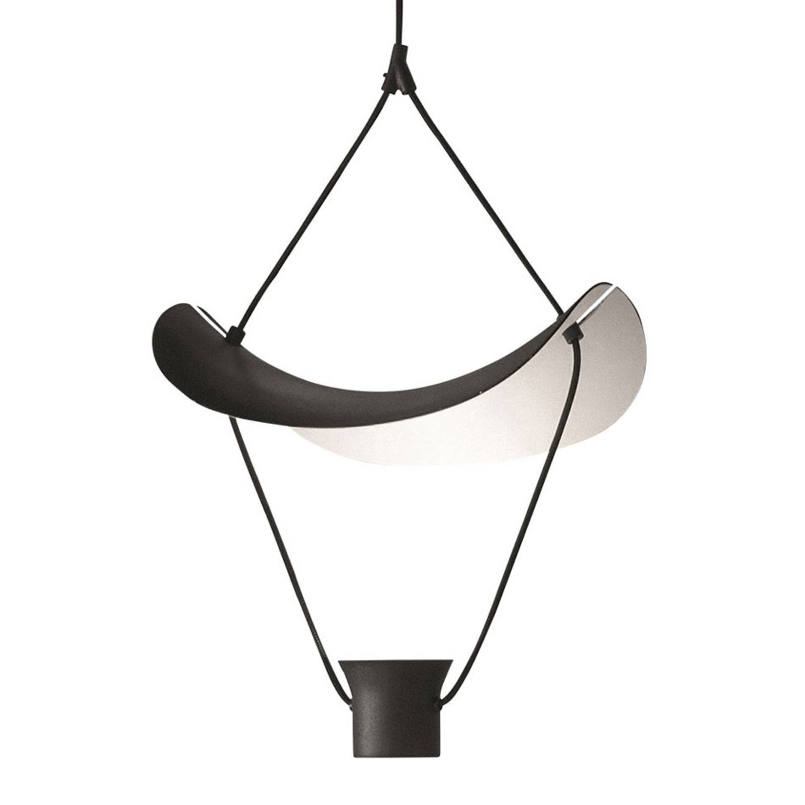 Lampa wisząca LED Vollee S1 P 44cm down czarna