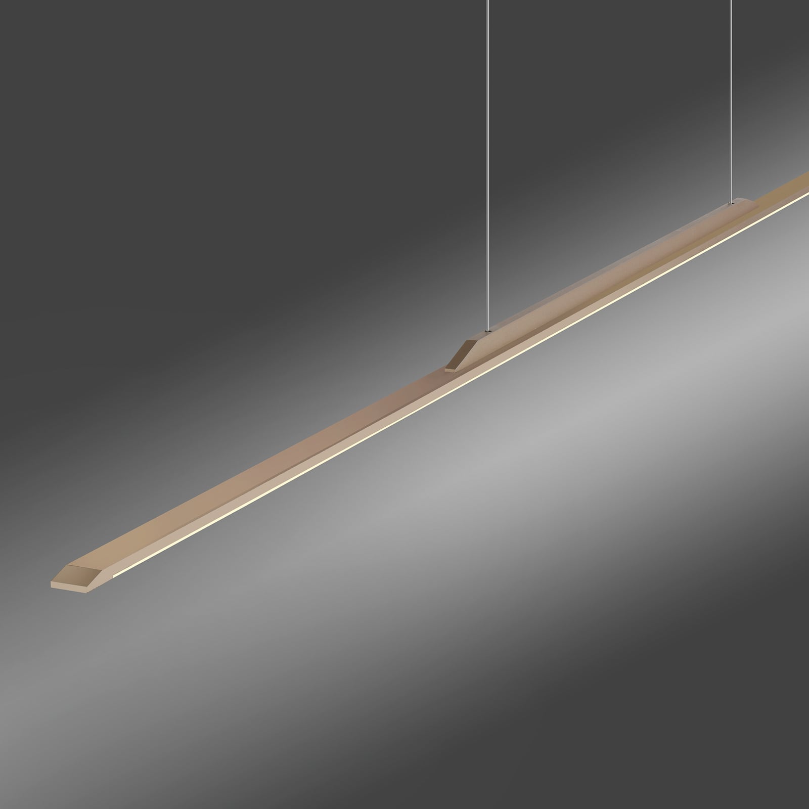 Suspension LED, bronze, 125 cm, aluminium, 3 000 K - PURE Suspension LED, bronze, 125 cm, aluminium, 3 000 K - PURE