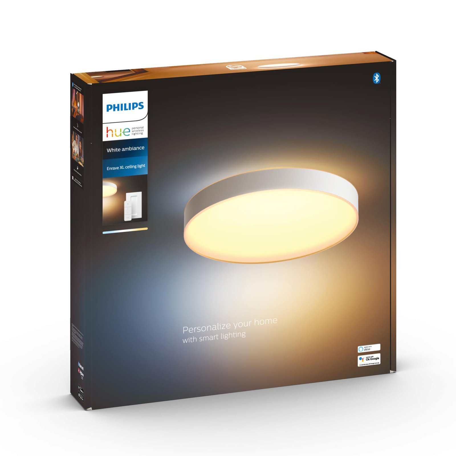 Philips Hue Enrave LED ceiling light 55.1cm white