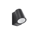 Illuvia LED-ulkoseinävalaisin, IP54, mattamusta, metalli - Lindby