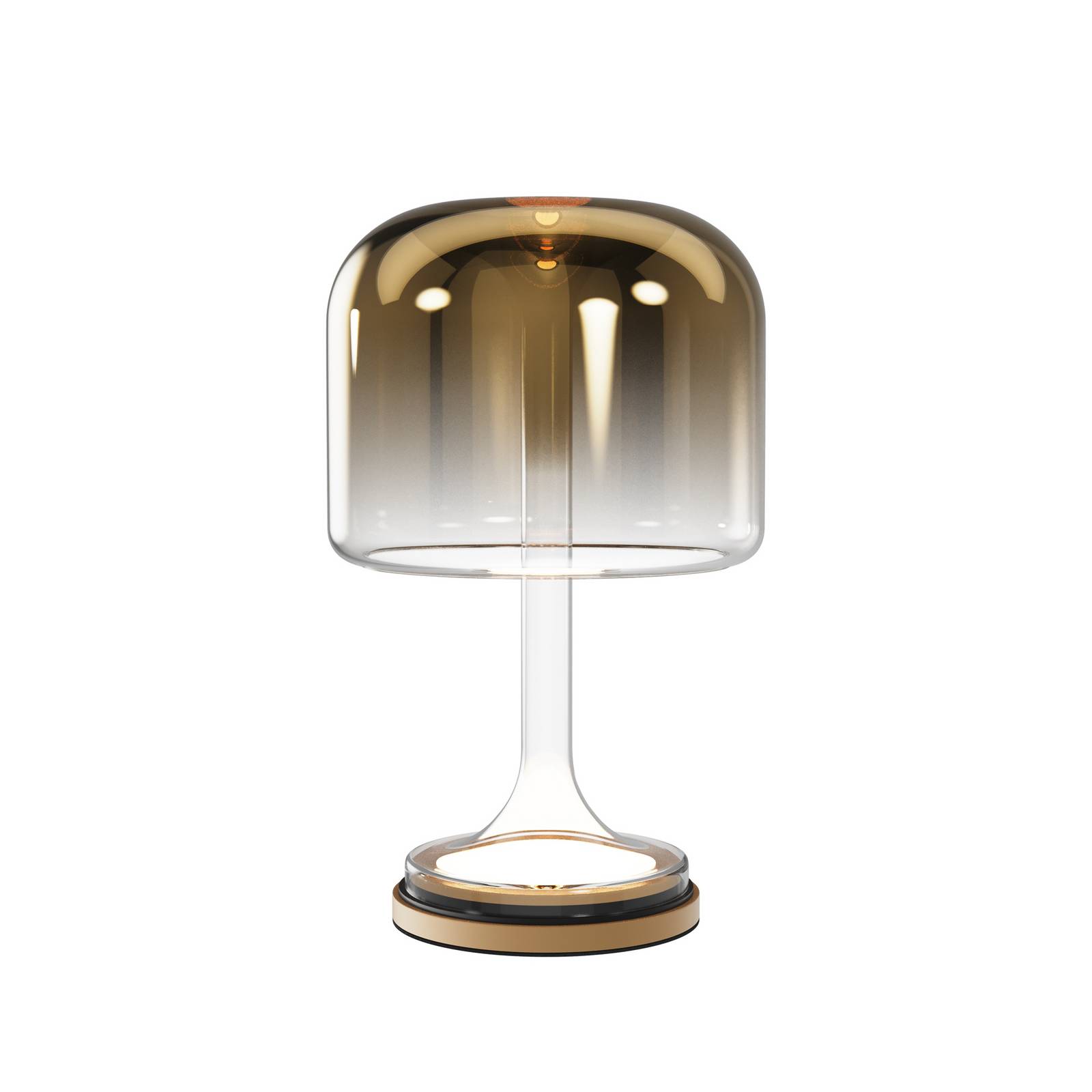 Maytoni LED-Tischleuchte Spirito, gold, Glas, Höhe 42 cm