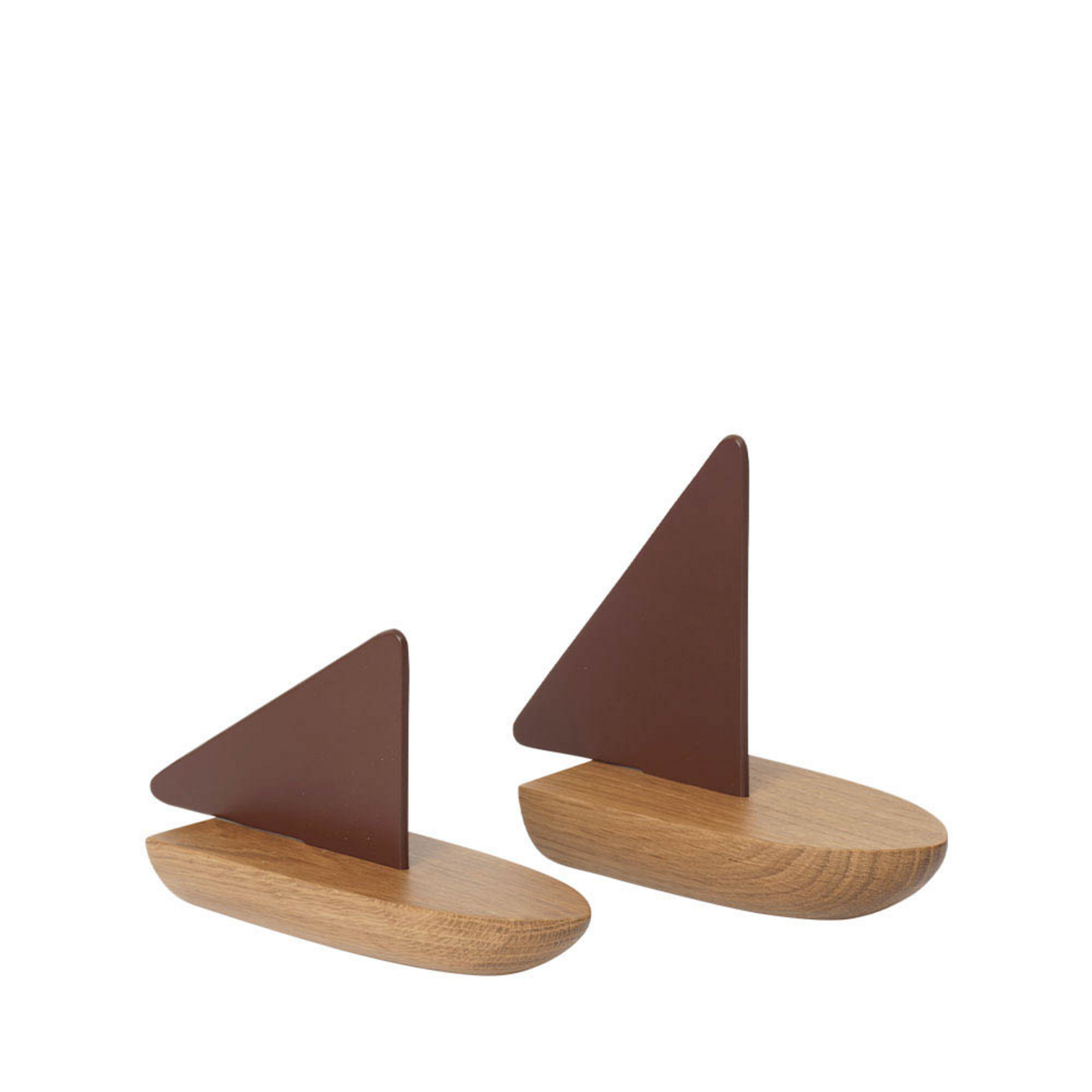 Opty Boat Bildhauerei 2er-Set Dunkel Pecan/Oak - Ferm Living