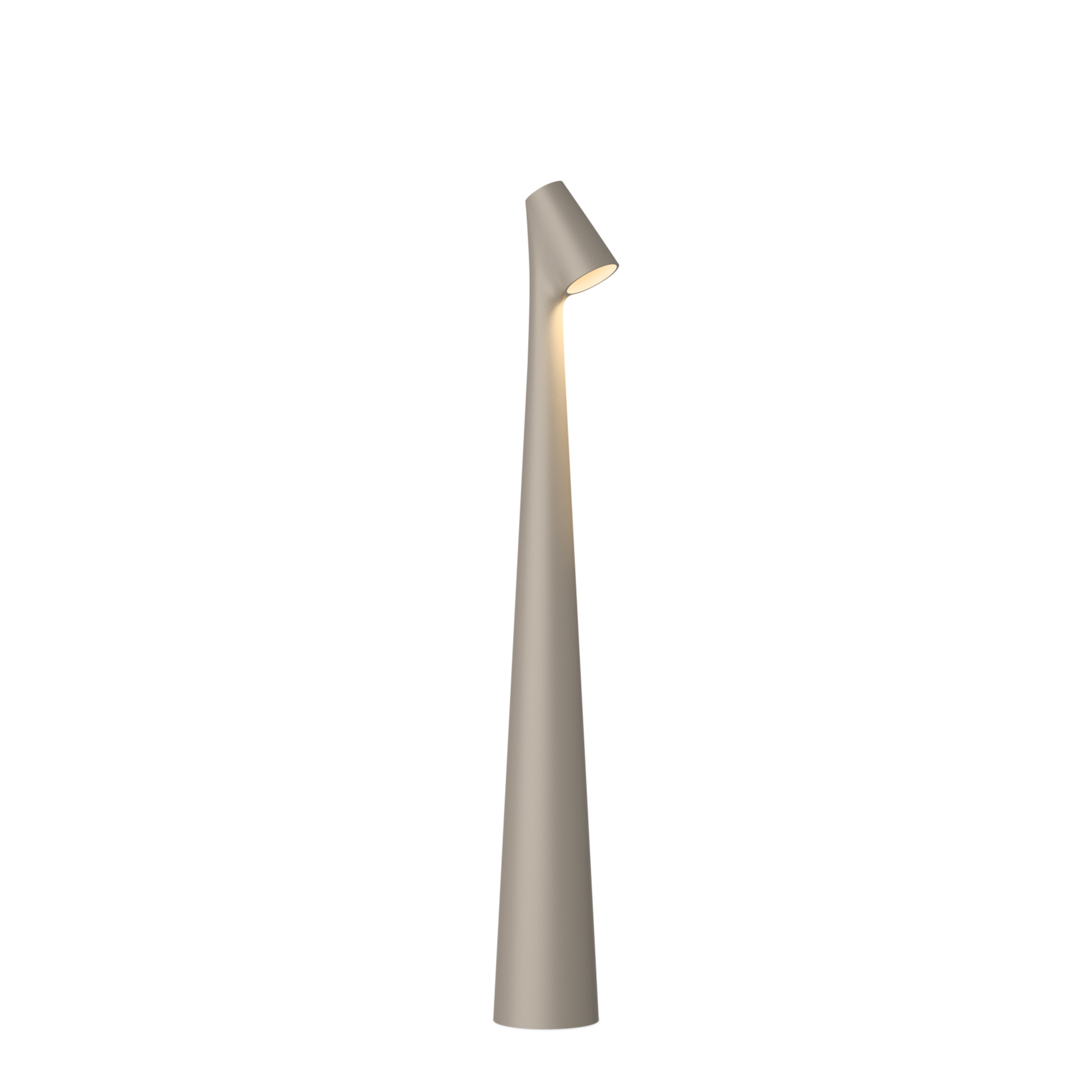 Africa Portable, beige foncé, hauteur 40 cm, LED, batterie rechargeable - Vibia