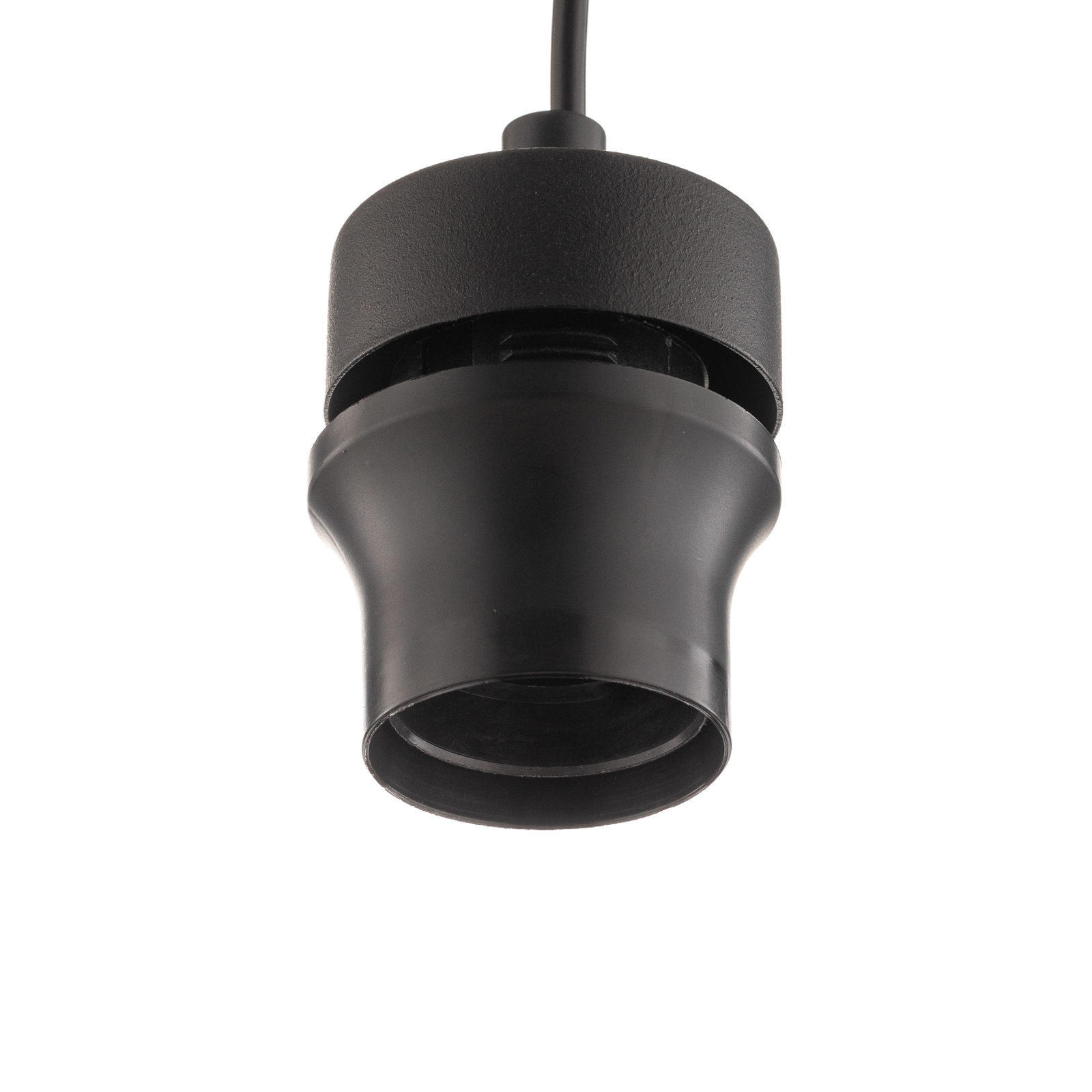 Wall lamp Cubus 1-bulb black/graphite grey-clear