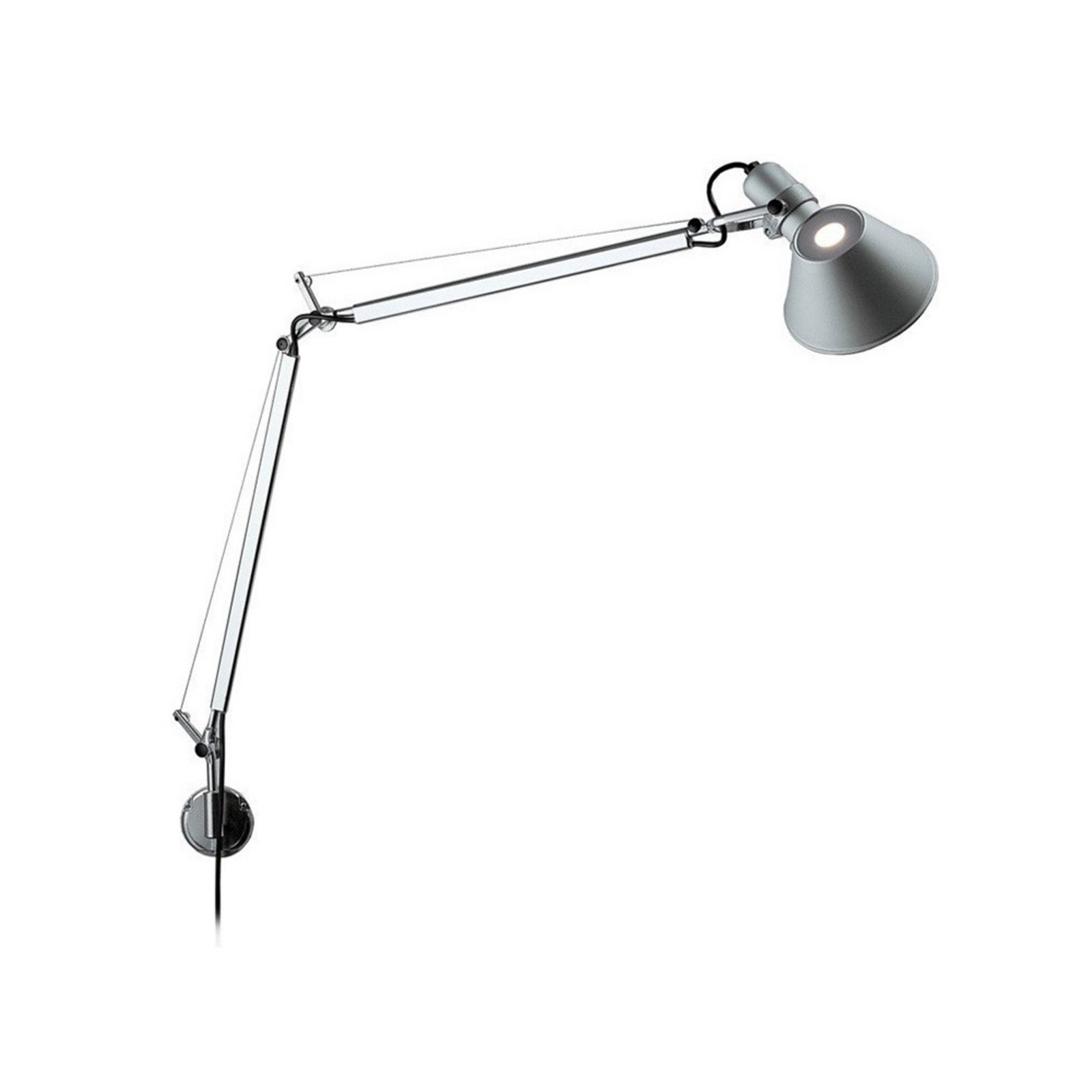 Tolomeo Micro Parete Væglampe Alu Artemide - Kontor / arbejdsværelse - Design - Aluminium