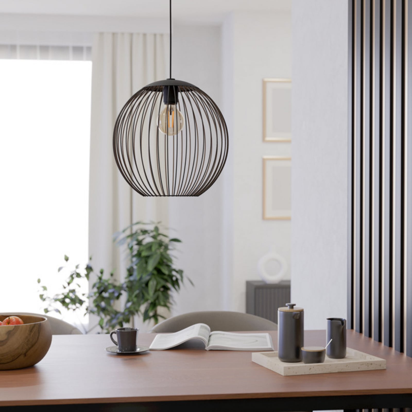 Suspension EGLO ALMANZORA, Ø 32 cm, à 1 lampe, noir, E27 Suspension EGLO ALMANZORA, Ø 32 cm, à 1 lampe, noir, E27