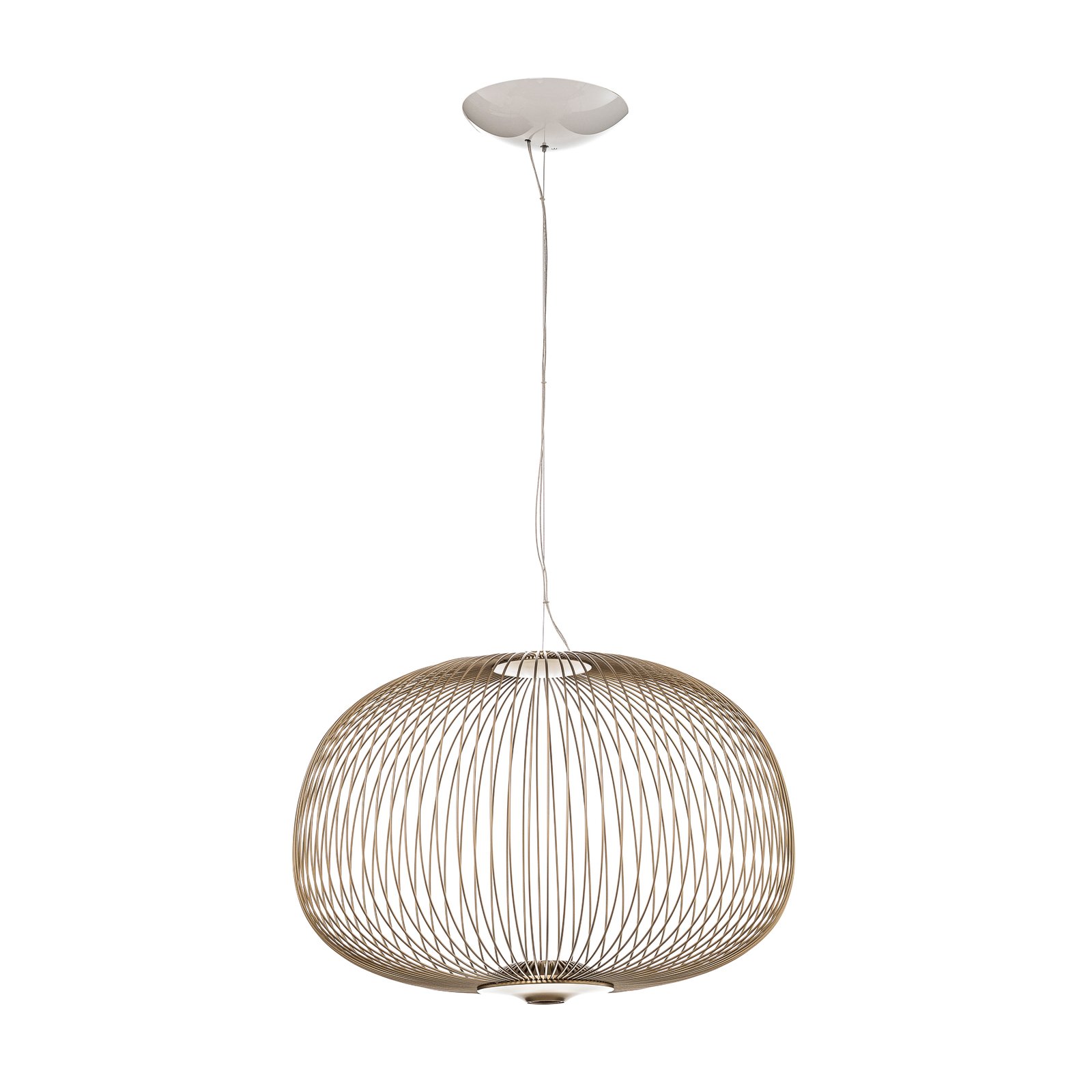 Spokes 3 MyLight LED-Hängelampe, gold - Foscarini